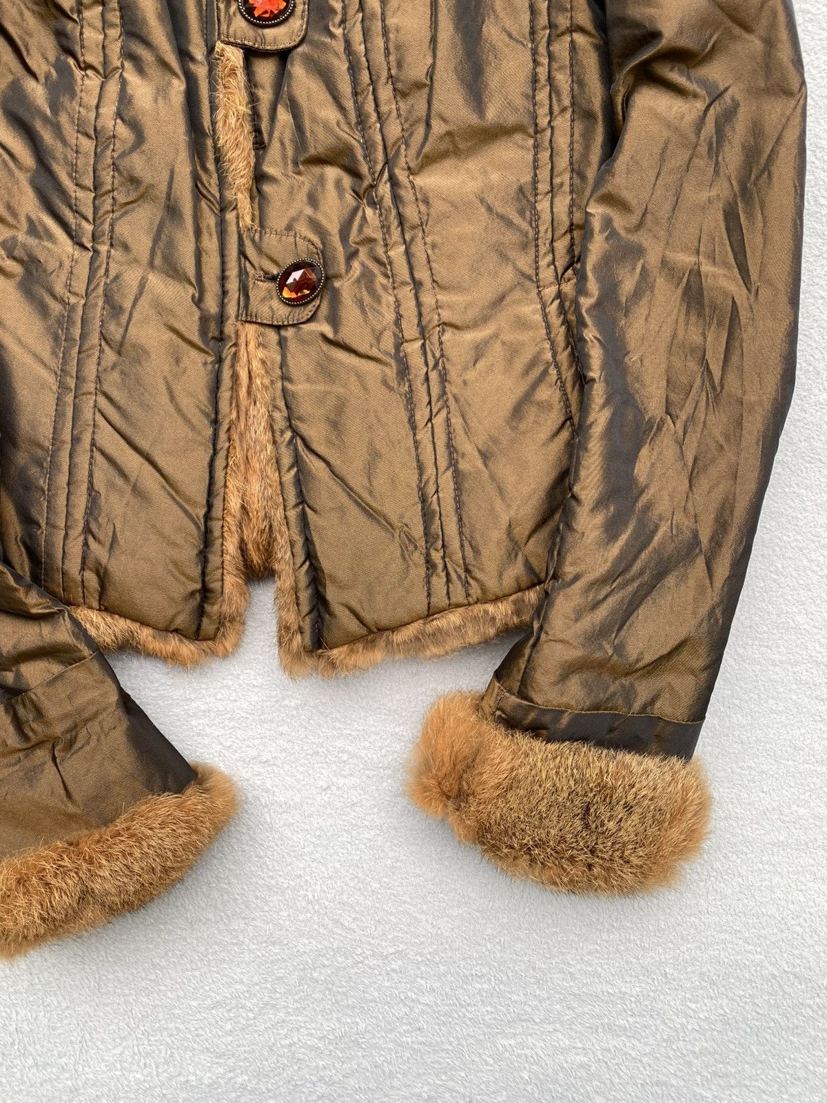 MR & MRS ITALY W Les Femme- Fur Aviator Jacket Size M / US 6-8 / IT 42-44 - 7 Thumbnail