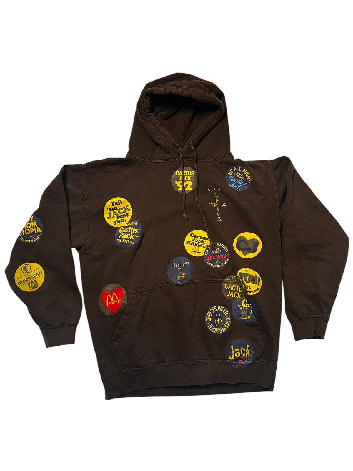 Travis Scott Travis Scott x Mcdonalds Sticker Bomb Hoodie Size US M / EU 48-50 / 2 - 2 Thumbnail