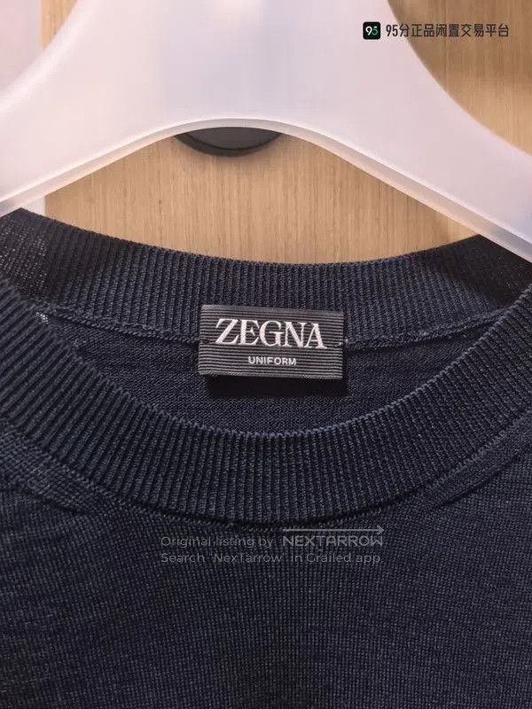 Ermenegildo Zegna Zegna Men's Solid Casual Pullover Knit Long. Size US M / EU 48-50 / 2 - 6 Thumbnail