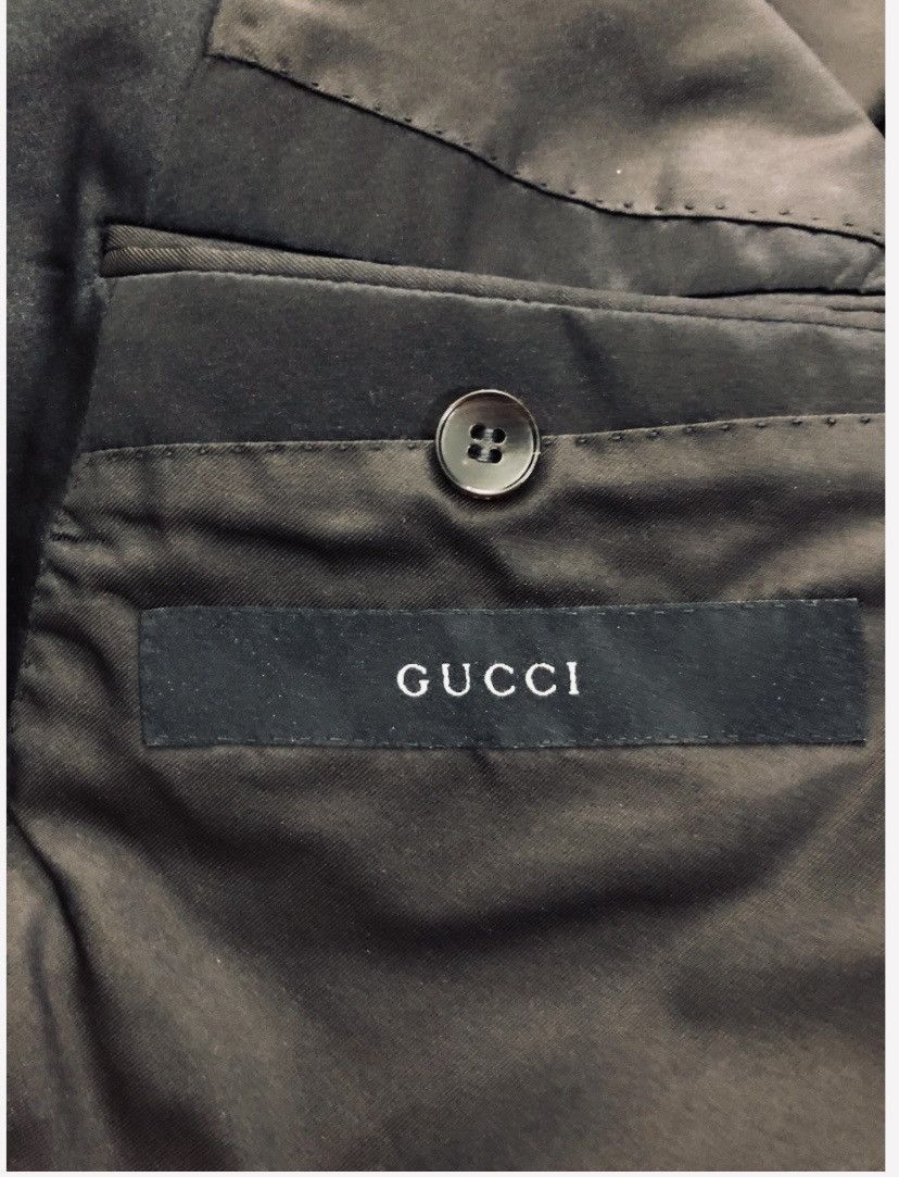 Gucci Gucci x Tom Ford 🇮🇹 black/white tattoo shawl dinner jacket 48 Size 38R - 2 Thumbnail