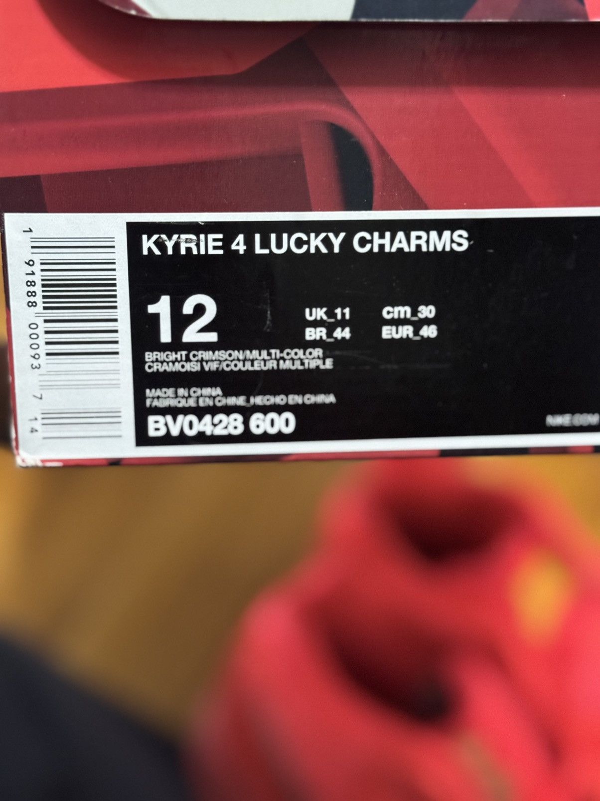 Nike Kyrie 4 Lucky Charms Size US 12 / EU 45 - 12 Thumbnail