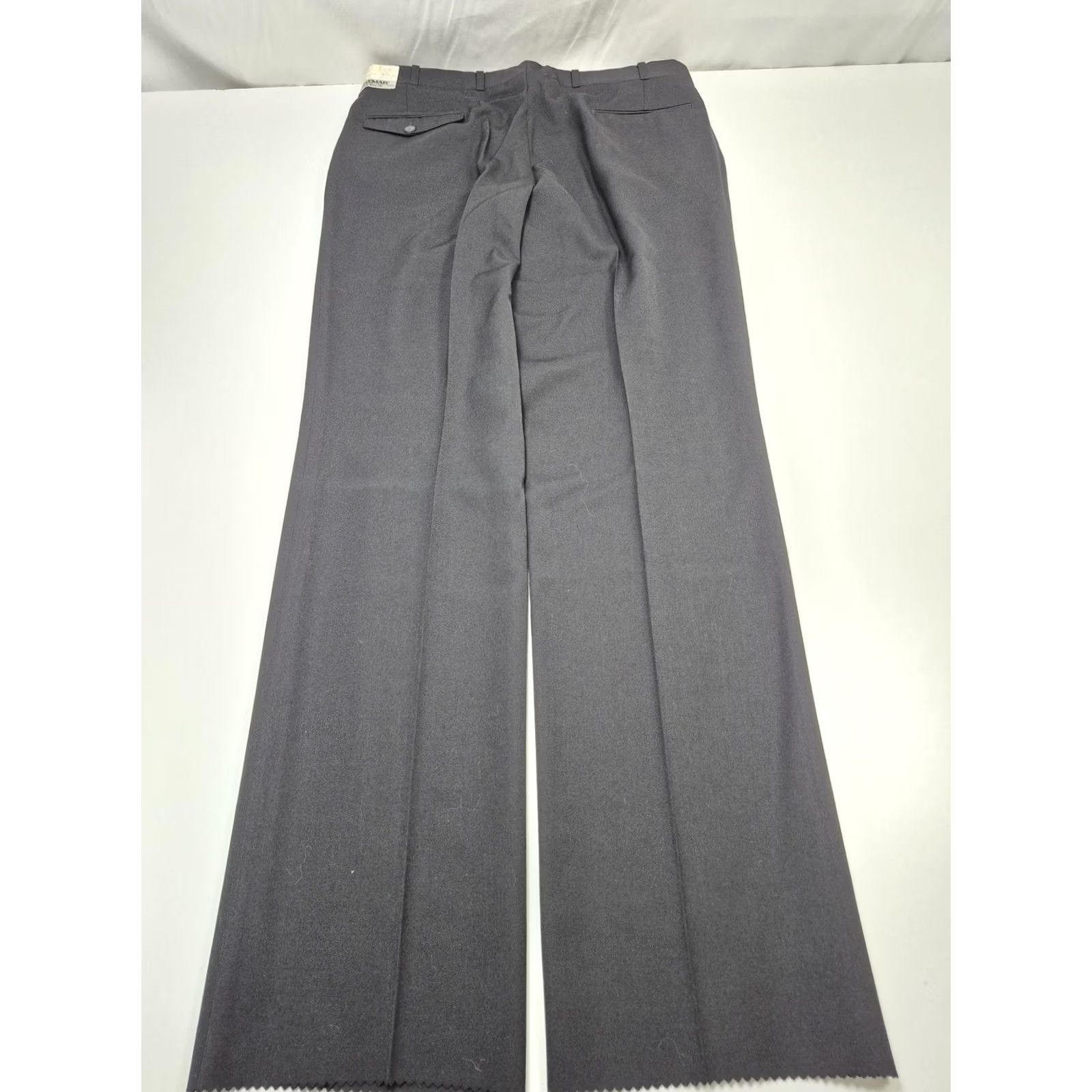 Vintage VINTAGE Jaymar Dress Pants Mens 38x36 Black Wool Blend Pleated Straight Unhemmed NWT Size US 38 / EU 54 - 5 Thumbnail
