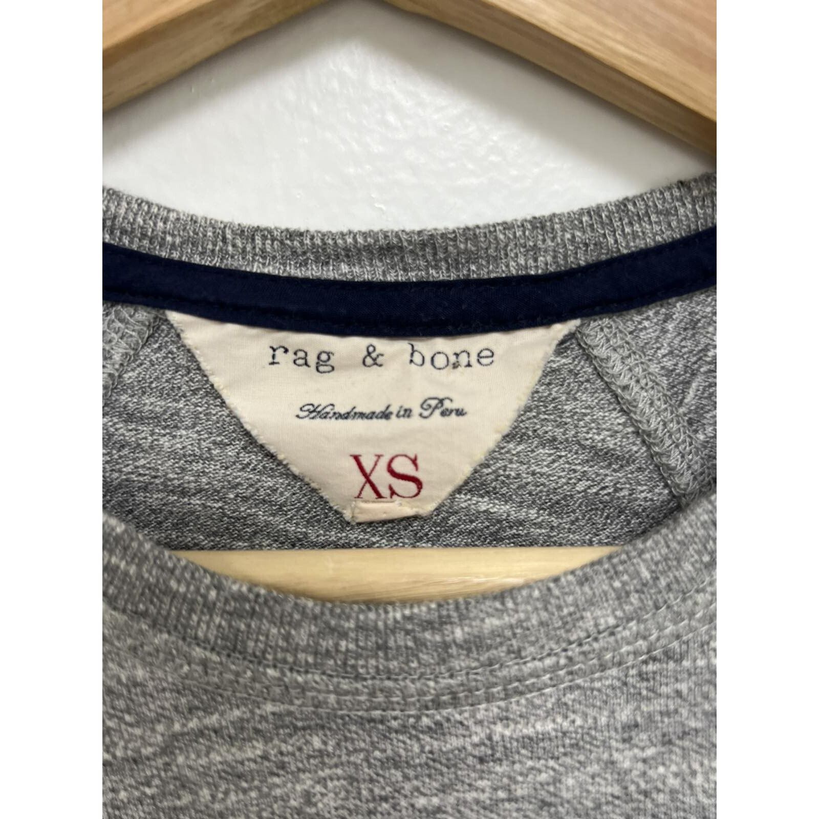 Rag & Bone Rag & Bone Camden Heather Gray Hem Cotton Blend XS A001442 Size US XS / EU 42 / 0 - 5 Thumbnail