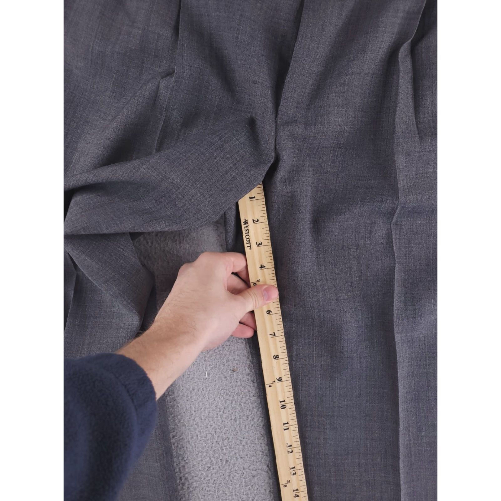 Haggar VINTAGE Haggar Pants Mens 39x29 Dacron Wool Dress Pleated Gray Size US 39 - 7 Thumbnail
