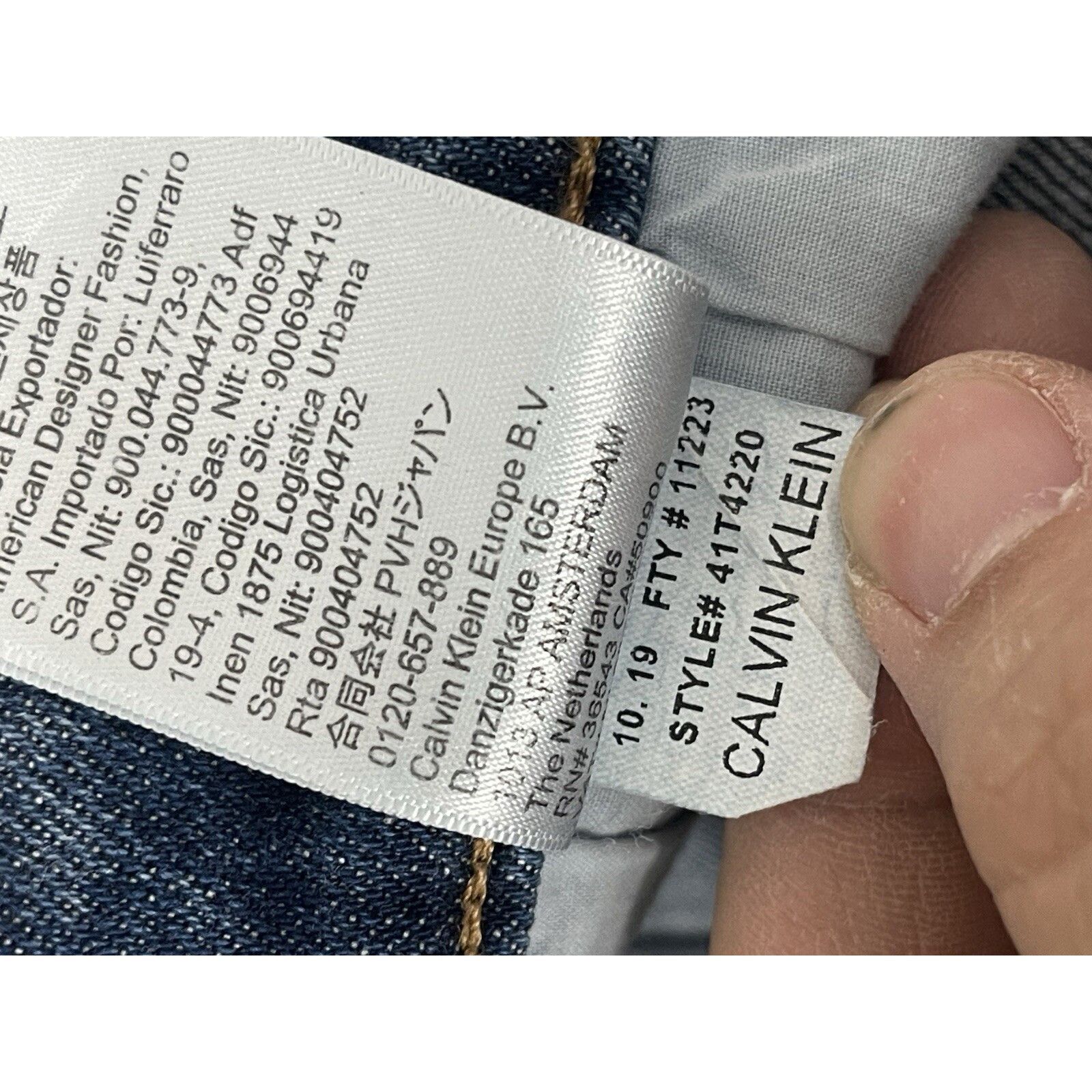 Calvin Klein Calvin Klein Jeans Mens 33x32 Blue CKJ026 Slim Straight Fade Size US 33 - 9 Thumbnail