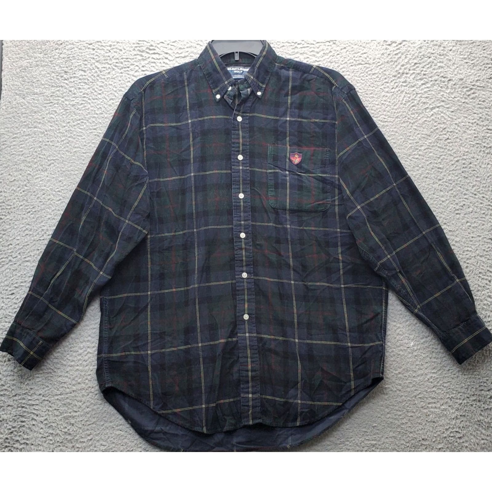 Ralph Lauren Ralph Lauren Golf Shirt Men Size M Multi Plaid Corduroy Long Sleeve Button Up Size US M / EU 48-50 / 2 - 2 Thumbnail