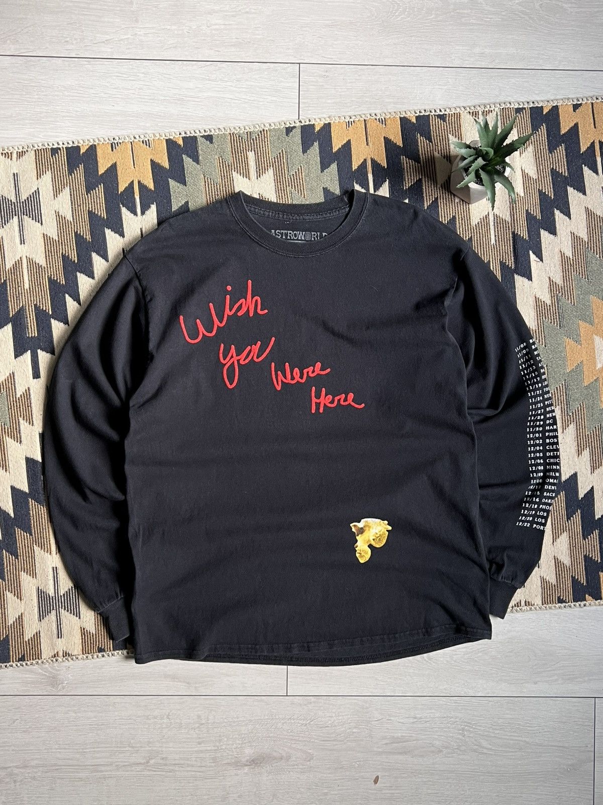 Travis Scott Astroworld Tour Wish You Were Here Popcorn Long Sleeve Tee Size US M / EU 48-50 / 2 - 2 Thumbnail