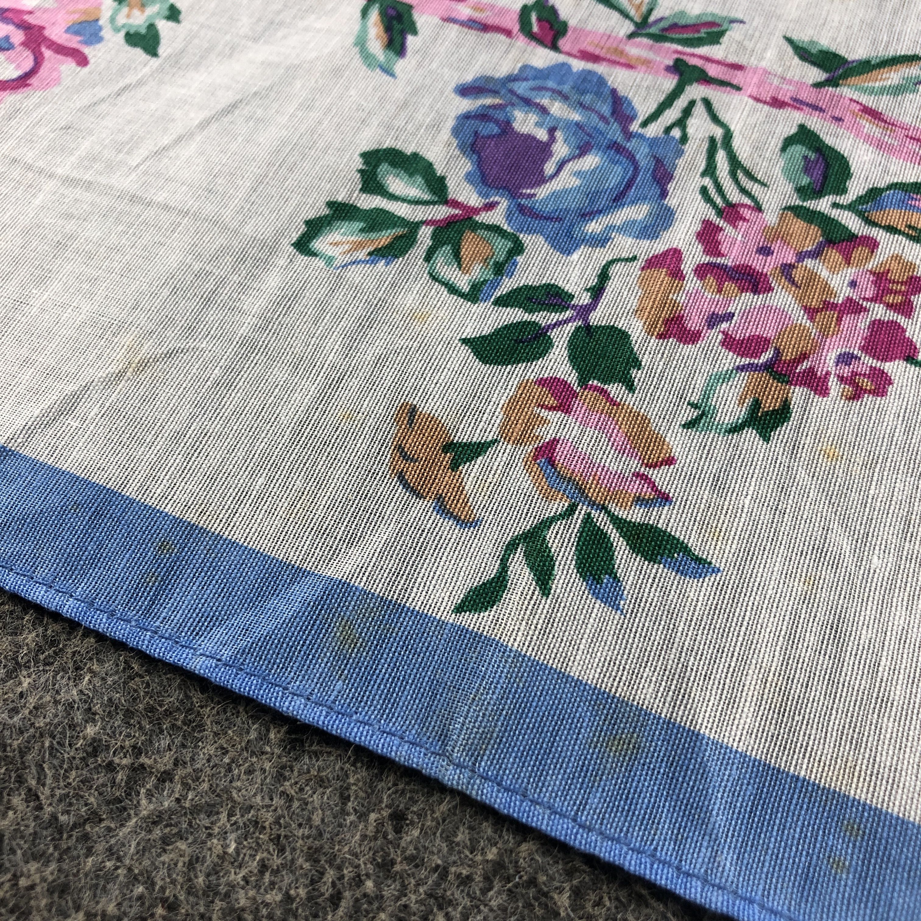 Kenzo × Vintage Kenzo Floral Handkerchief Neckerchief Bandana H2492 Size ONE SIZE - 6 Thumbnail