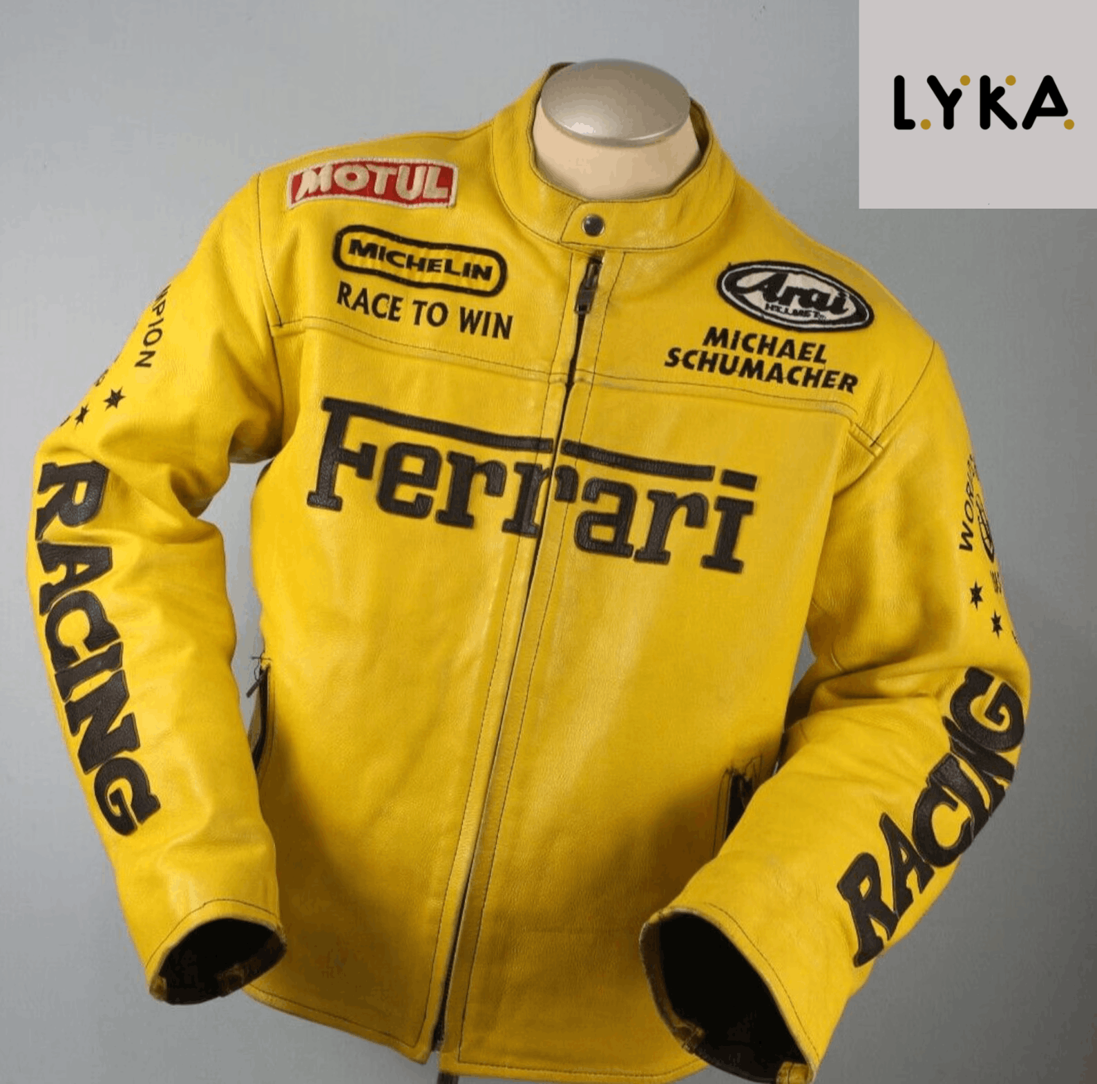 Ferrari Ferrari Racing Leather Jacket Vintage style RARE F1 jacket ...