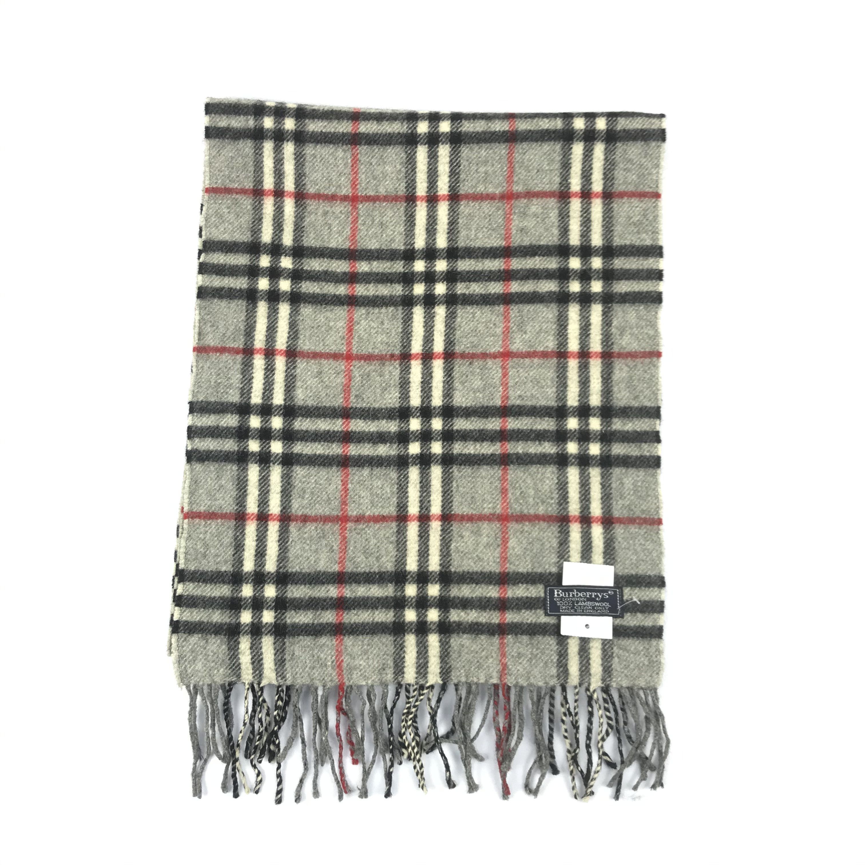 Burberry Vintage Wool Scarf Winter Scarves 56789 Size ONE SIZE - 2 Thumbnail