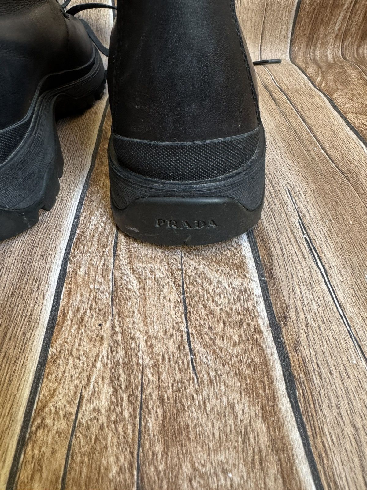 Prada 90’s Prada combat boots Size US 5.5 / EU 38 - 10 Thumbnail