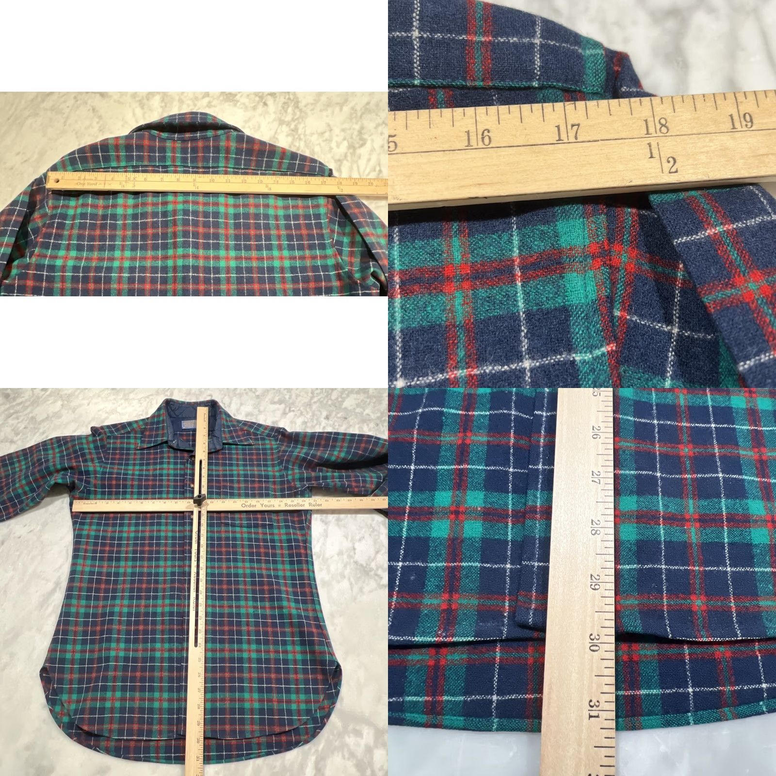 Pendleton VINTAGE Pendleton Wool Shirt Men M Pocket Long Sleeve Plaid USA Size US M / EU 48-50 / 2 - 8 Thumbnail