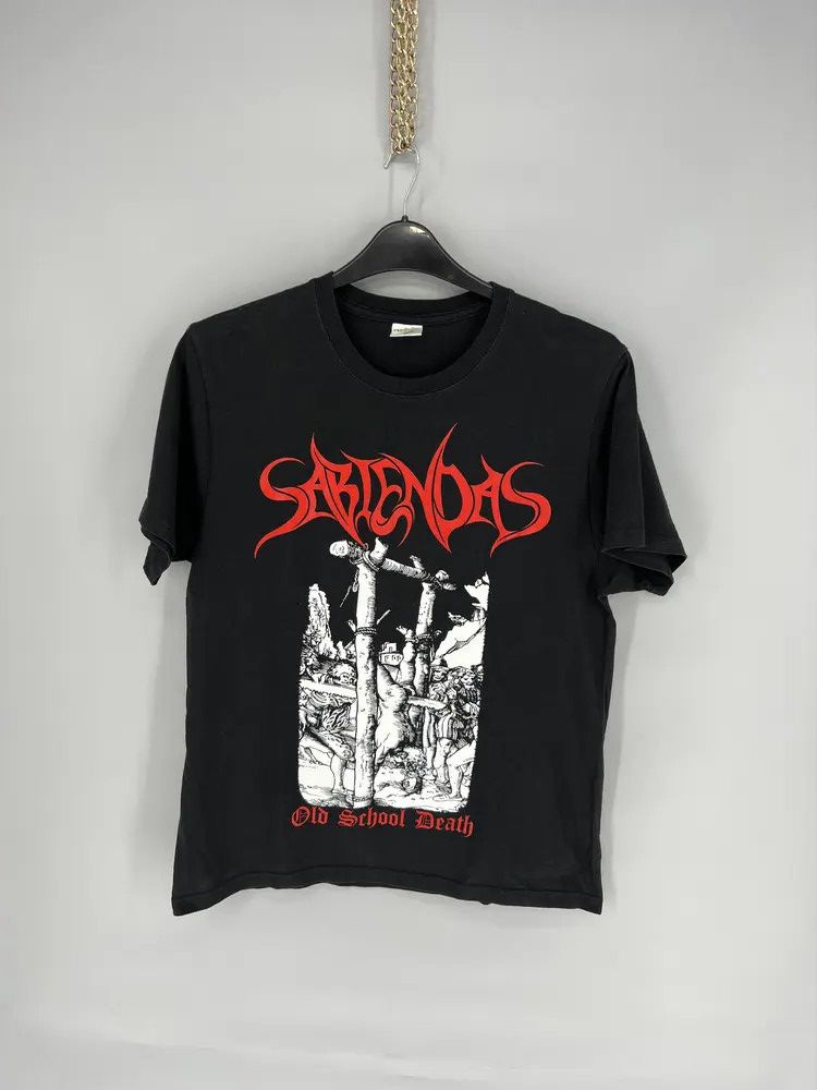 Band Tees Vintage SABIENDAS "Old School Death" Shirt Black Size US M / EU 48-50 / 2 - 1 Thumbnail