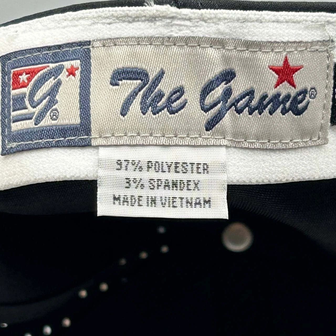 The Game The Game Hat Men Small Black Red Blank Plain Fitted Cap Size ONE SIZE - 3 Thumbnail