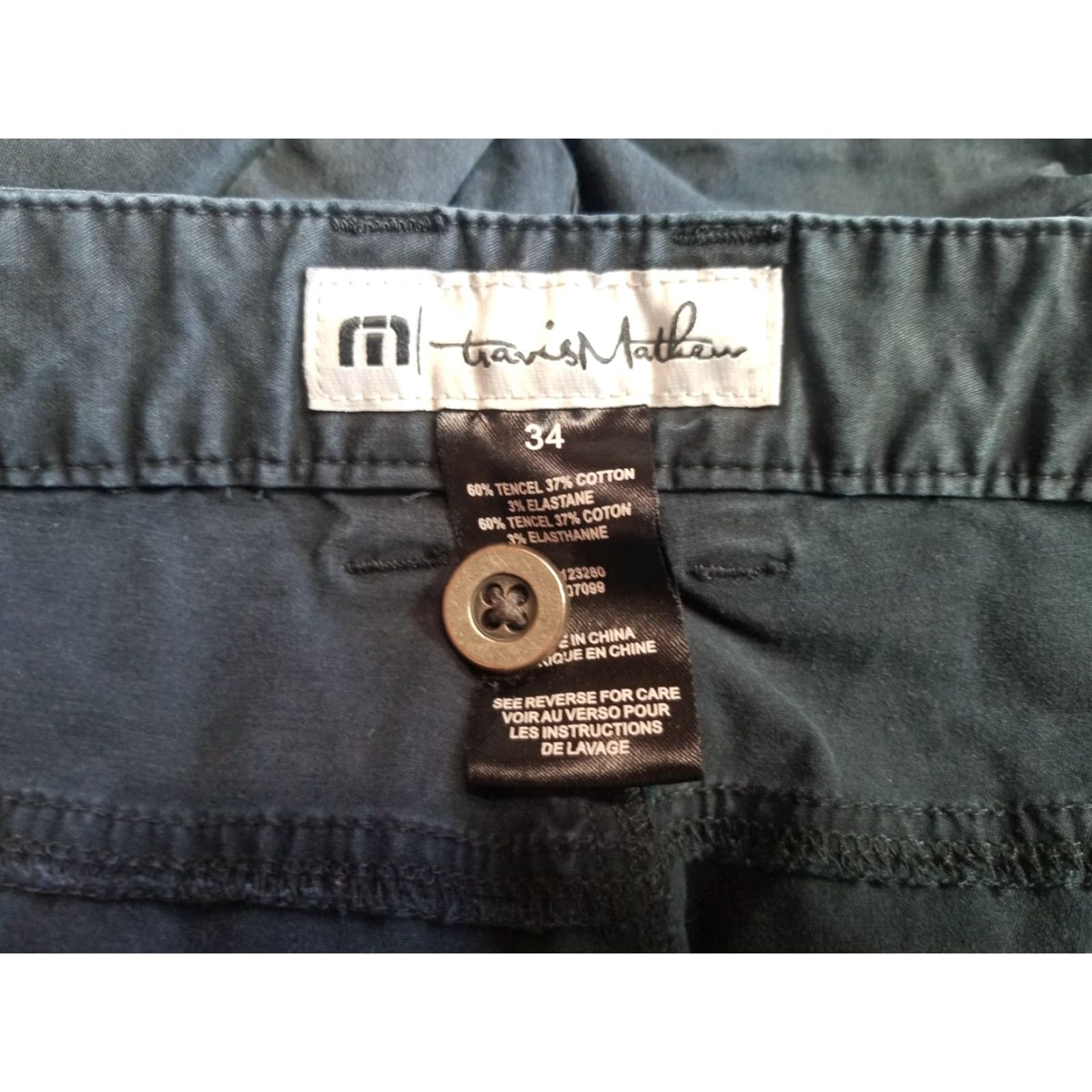 TravisMathew Travis Mathew Pants Mens 34 Blue Chino Size 34 Size US 34 / EU 50 - 6 Thumbnail