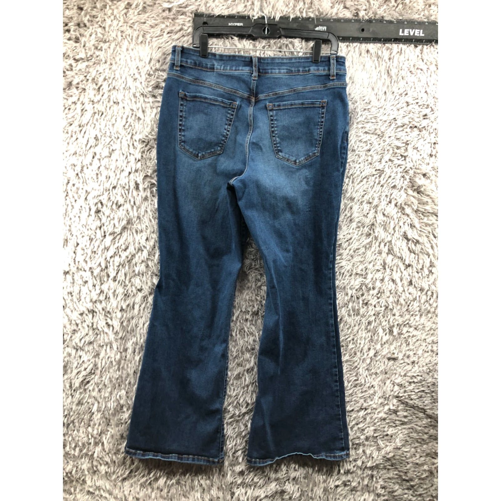 Vintage Falls Creek High Rise Flare Jeans Size 14 Womens Medium Wash Blue Size 36" / US 14 / IT 50 - 5 Thumbnail