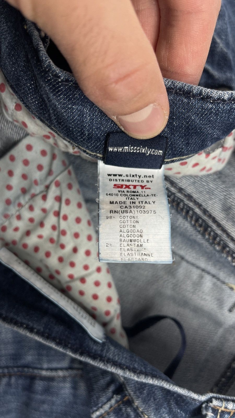 Miss Sixty × Vintage Vtg Y2K Miss Sixty Size 28x27 Low Rise Jeans Size 28" / US 6 / IT 42 - 13 Thumbnail