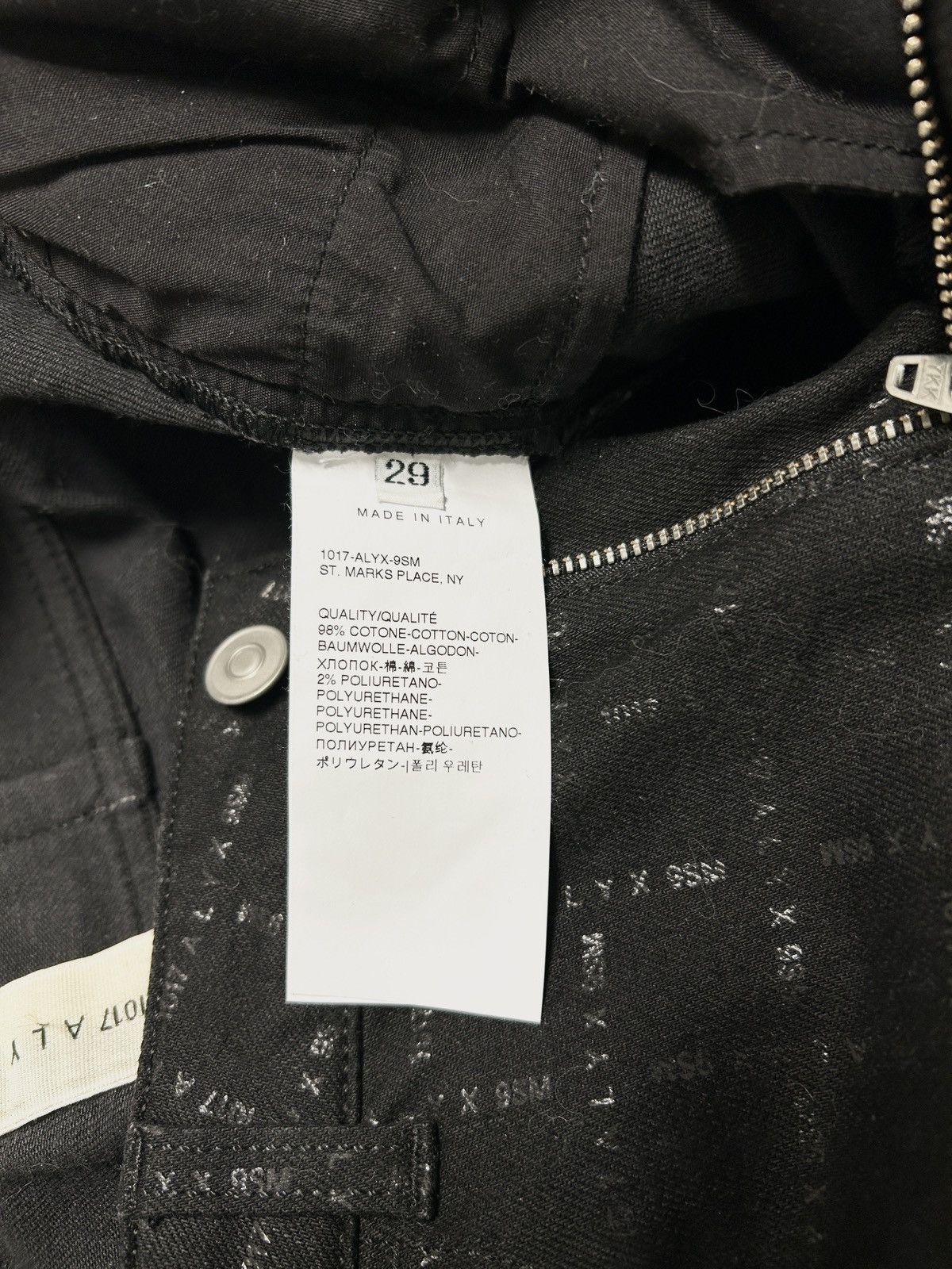 1017 ALYX 9SM 2021 All Over Logo Print Jeans Size US 29 - 10 Thumbnail
