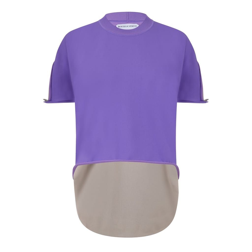 Bottega Veneta Bottega Veneta Crew Neck Short Sleeve Tank in Purple Size M / US 6-8 / IT 42-44 - 1 Thumbnail