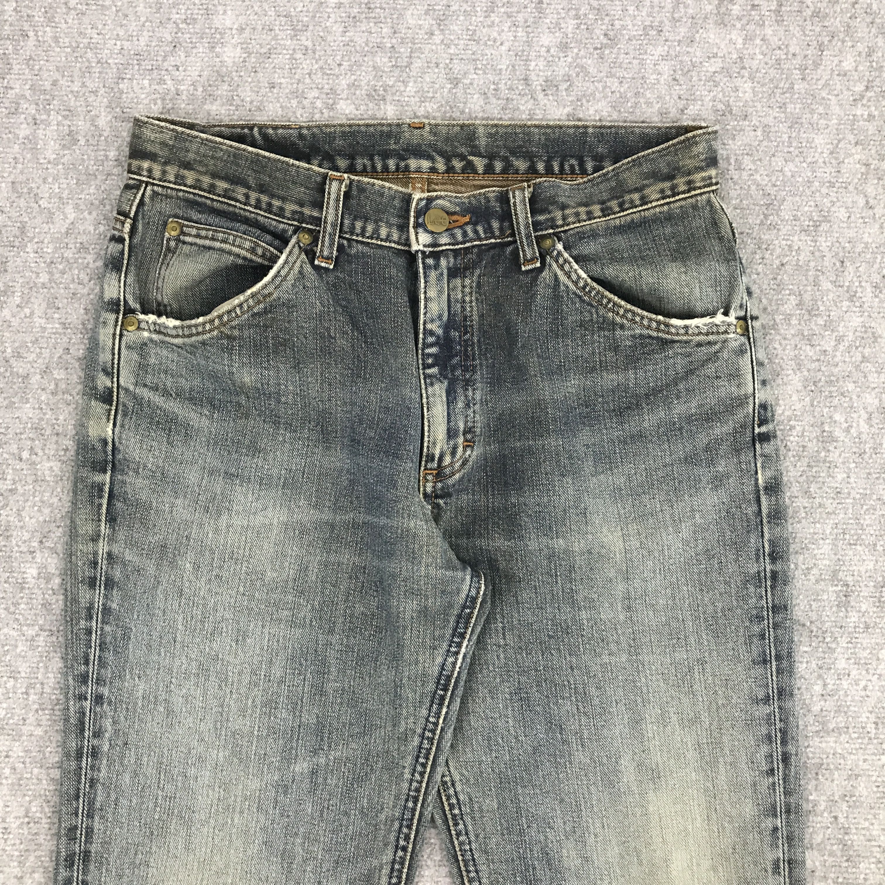 Japanese Brand × Lee FLARE LEE JAPAN BOOTCUT DISTRESSED DENIM JEANS Size US 32 / EU 48 - 3 Thumbnail