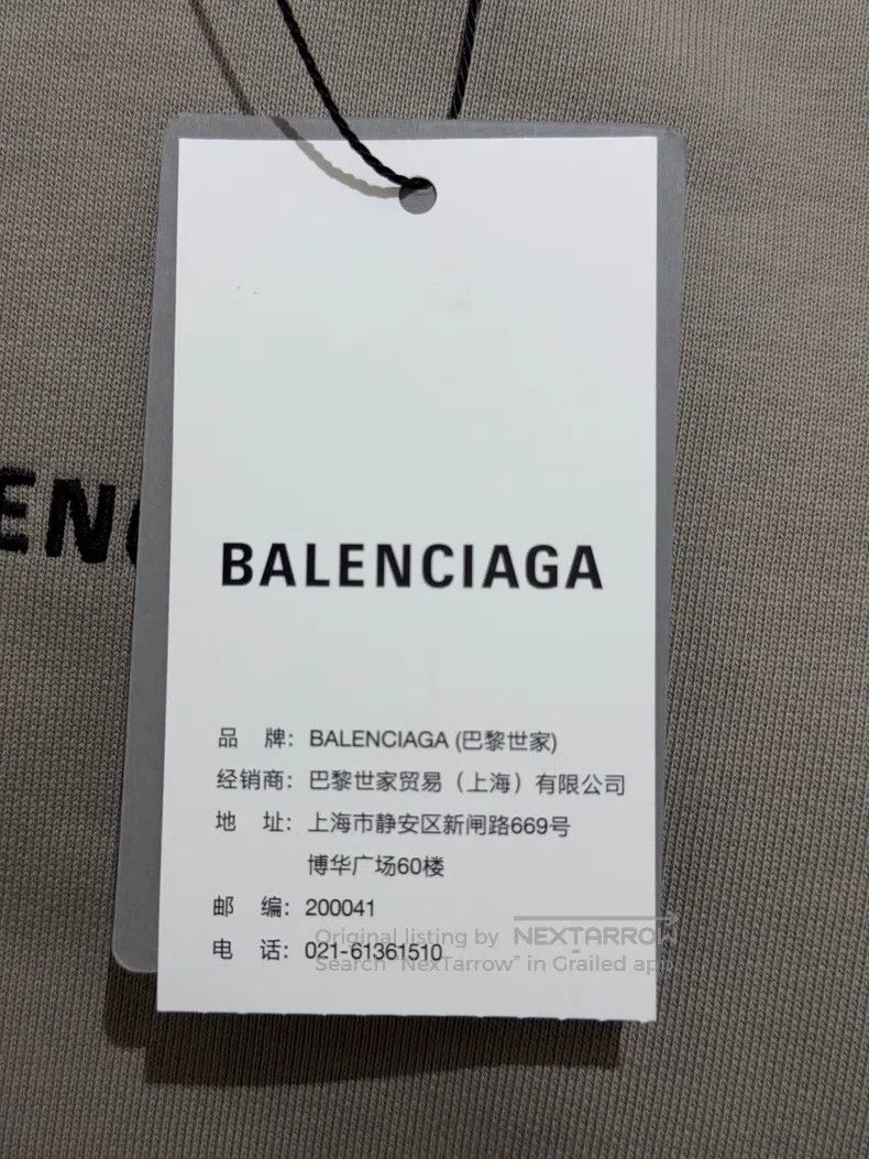 Balenciaga Balenciaga Logo Letter Embroidered Round Neck Long Sleeve Size US XS / EU 42 / 0 - 9 Thumbnail
