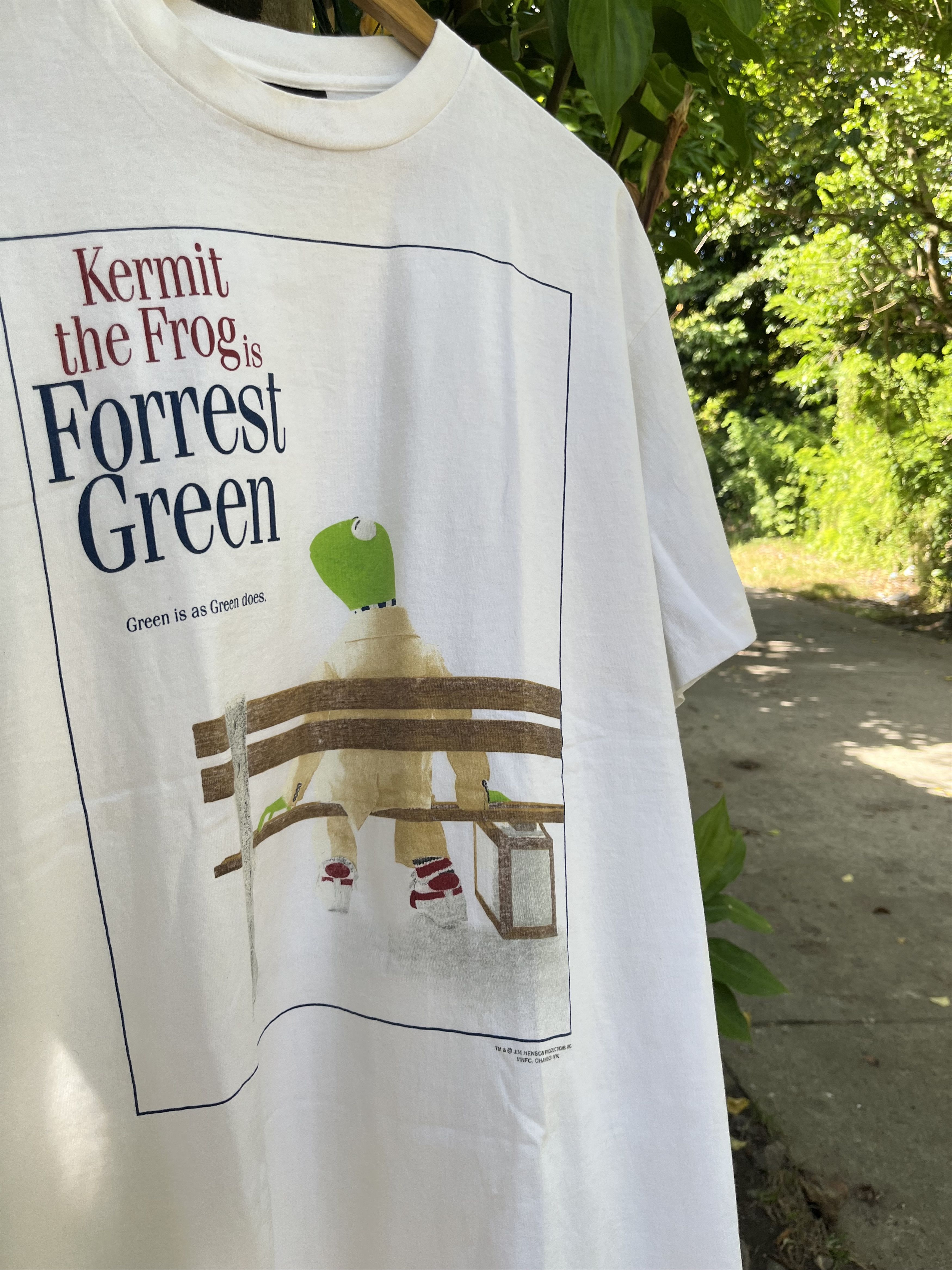 Cartoon Network × Changes × Vintage Kermit the Frog "Forrest Green" Gump Parody Size US XL / EU 56 / 4 - 1 Thumbnail