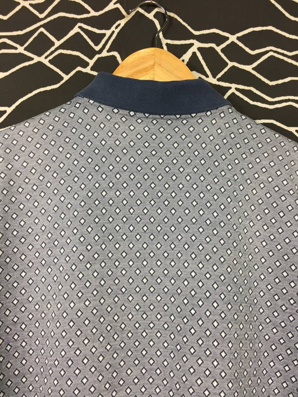 Lanvin Vtg Lanvin Classique Made In Italy Patterned Polo Tee Size US M / EU 48-50 / 2 - 6 Thumbnail