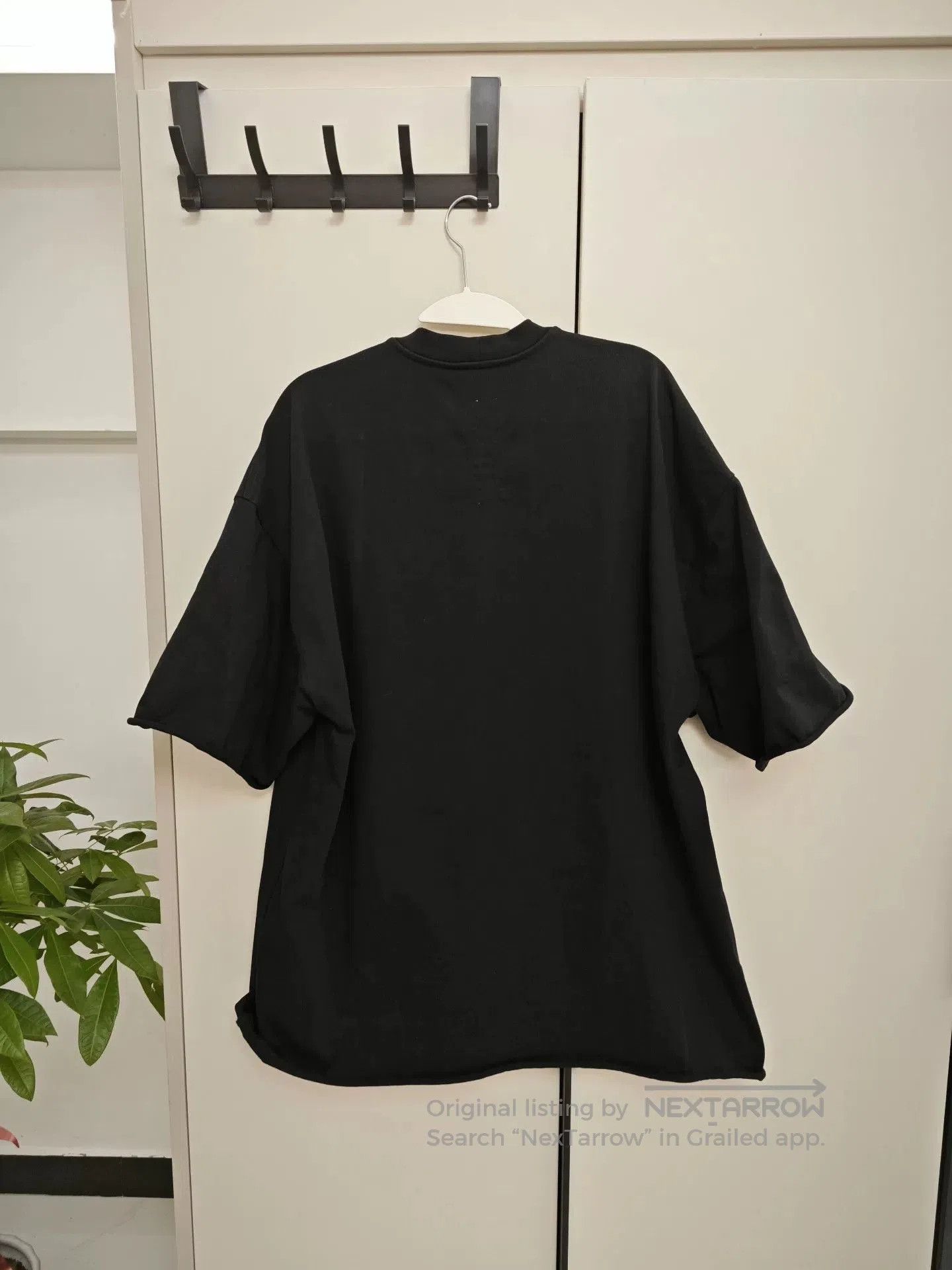 Rick Owens Rick Owens SS23 Black Rolled Cuff Tee. Size US S / EU 44-46 / 1 - 2 Thumbnail