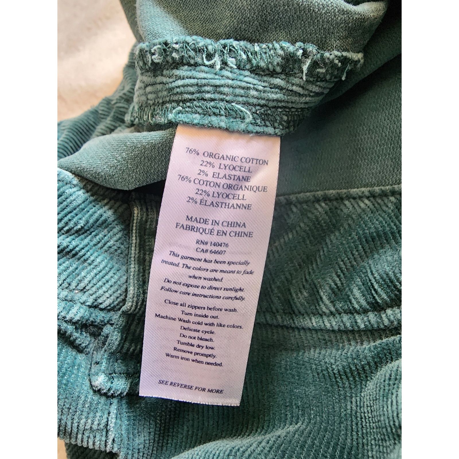 Faherty Faherty Stretch Corduroy Patch Pocket Pants Green 26 Flare Size 26" / US 2 / IT 38 - 5 Thumbnail