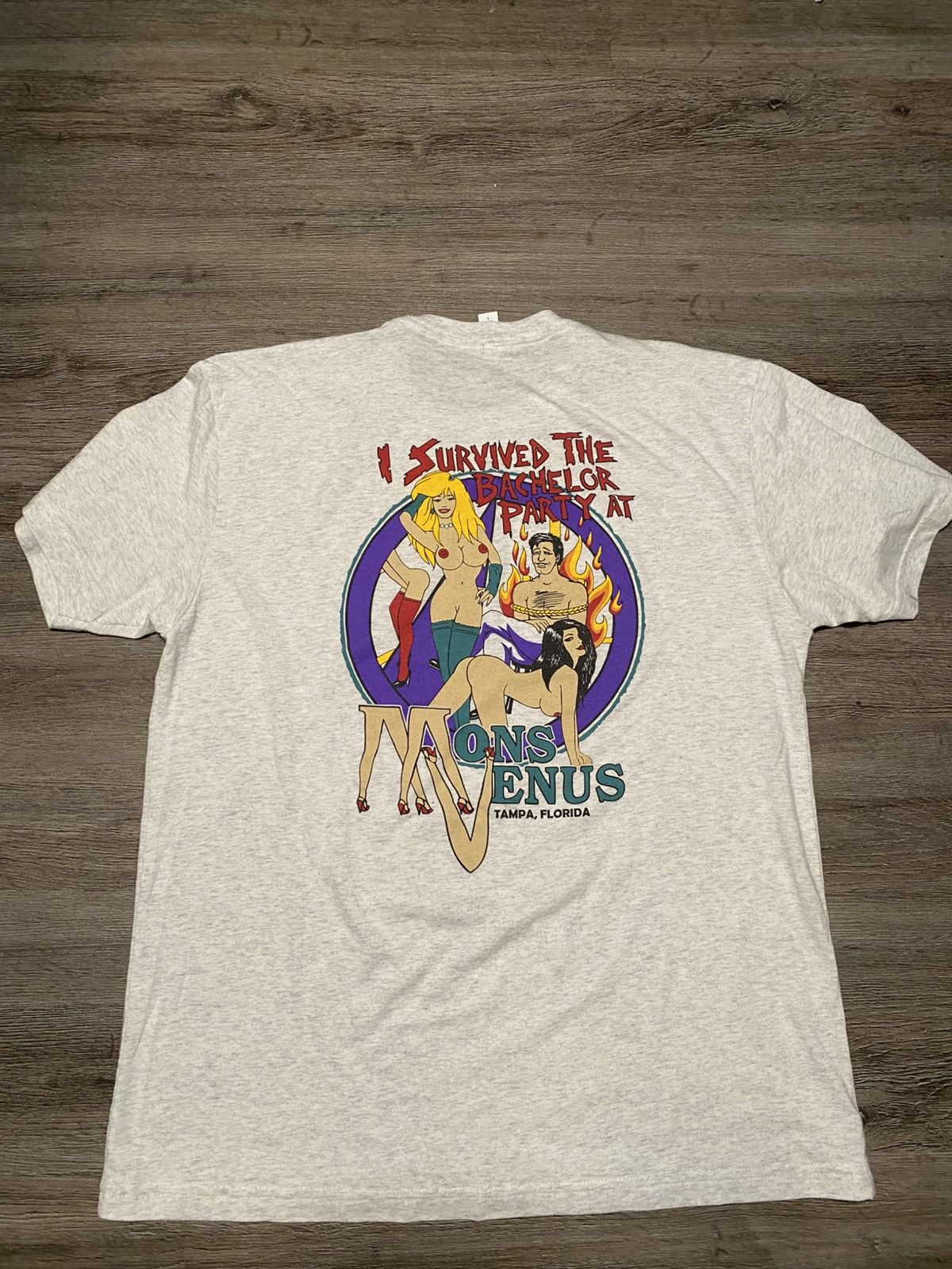 Vintage Rare Mons Venus Legendary Strip Club Bachelor Party Shirt Size US L / EU 52-54 / 3 - 1 Thumbnail
