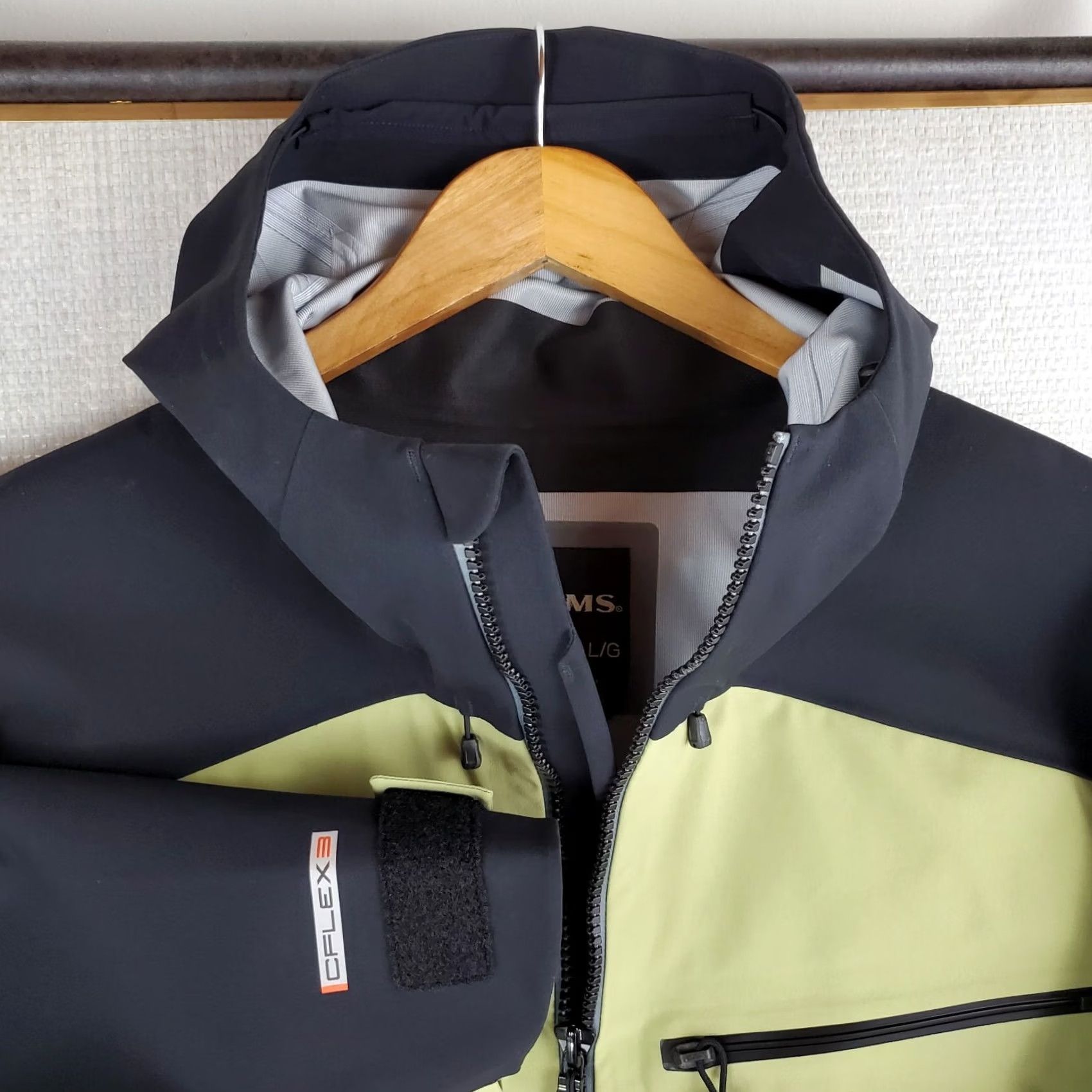 Vintage SIMMS Hooded CX Jacket Coat Shell 30k 3-Layer Waterproof Gray Large Mens Size US L / EU 52-54 / 3 - 2 Thumbnail