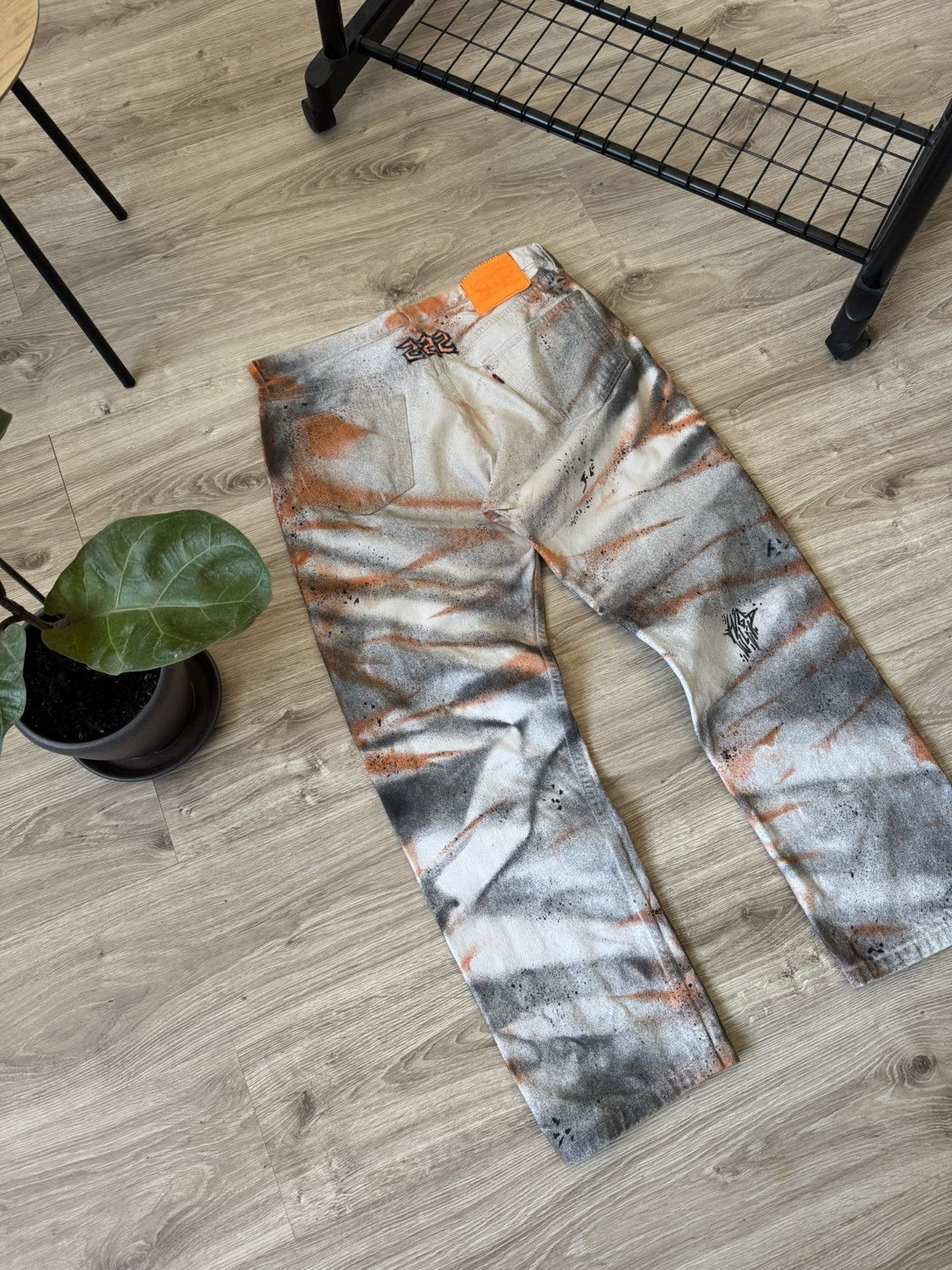 Levi's Vintage Y2K Custom Levi’s 501 Crazy Painted Denim Jeans Size US 36 / EU 52 - 5 Thumbnail