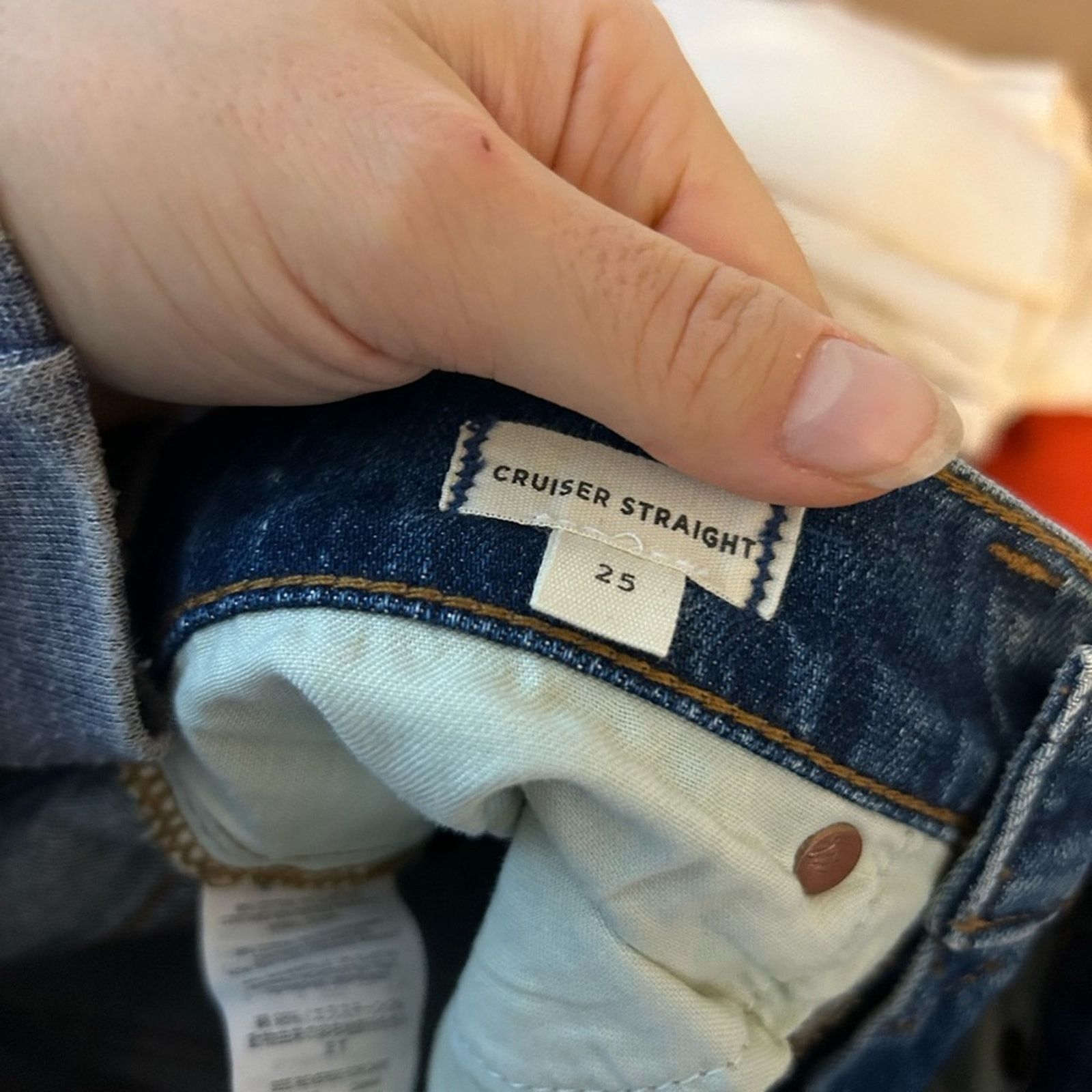 Madewell Madewell Cruiser Straight Leg Jeans in Cloverdale Wash Size 25" / US 0 / IT 36 - 3 Thumbnail