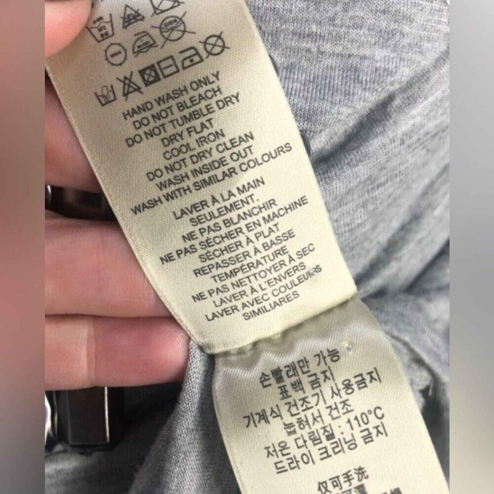 Burberry Grey Burberry Brit Jewel Pocket Tee Sz XL Size XL / US 12-14 / IT 48-50 - 10 Thumbnail