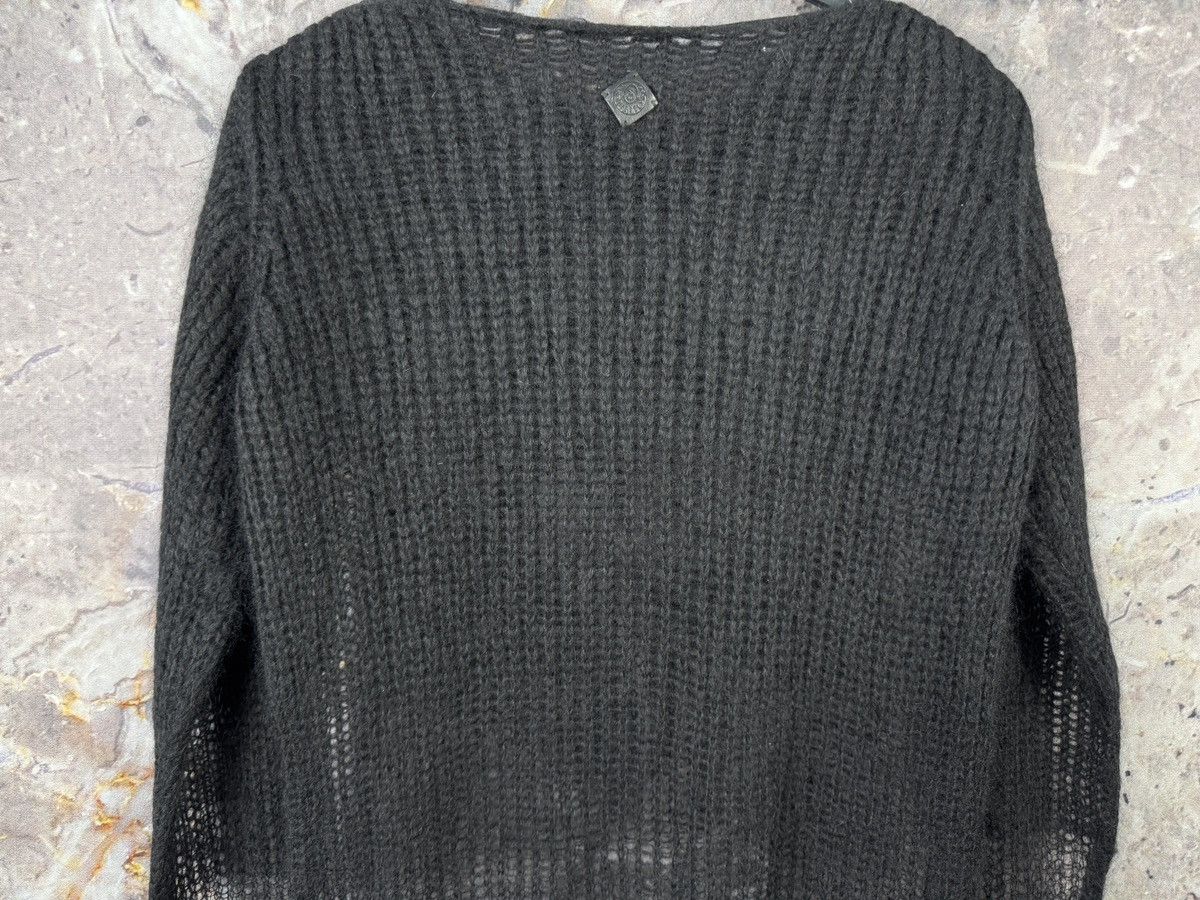 Diesel Black Gold Diesel Dress and Impress Distressed Black Knit Sweater SizeS Size US S / EU 44-46 / 1 - 12 Thumbnail