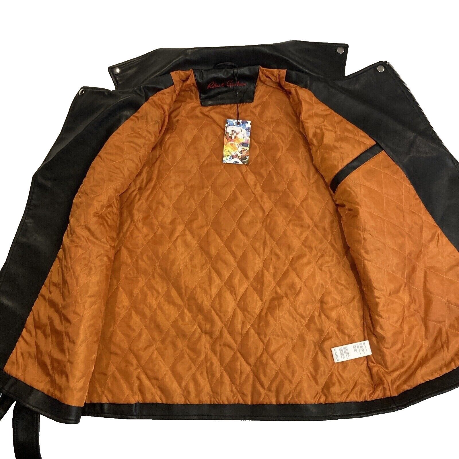 Robert Graham Robert Graham Racer Jacket Mens 2XL Biker Zip NWT MSRP $268 Size US XXL / EU 58 / 5 - 15 Thumbnail