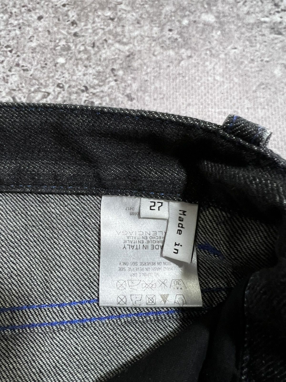 Balenciaga Deadstock Balenciaga 2008 Silver Painted Denim Jeans Size 27 Size US 27 - 11 Thumbnail