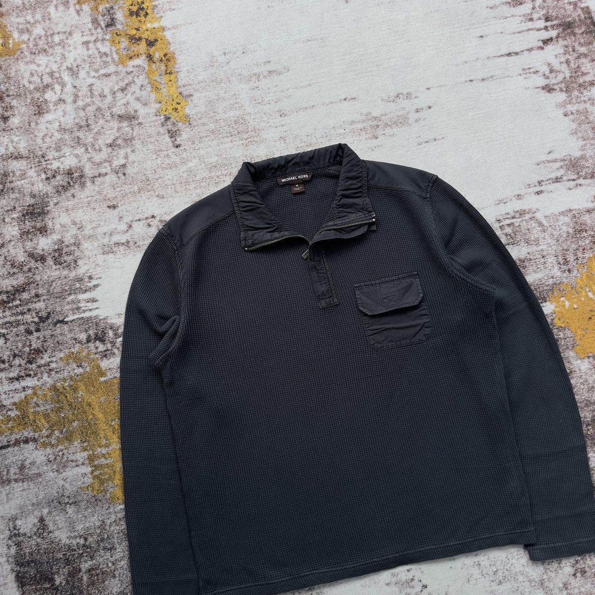 Michael Kors VINTAGE MICHAEL KORS WAFFLE LONG SLEEVE SHIRT Size US M / EU 48-50 / 2 - 3 Thumbnail
