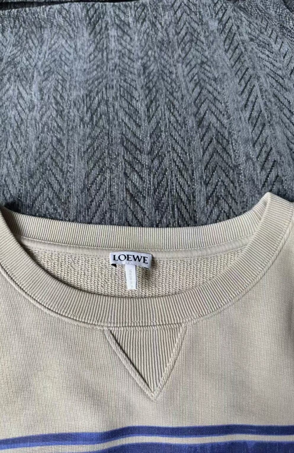 Loewe Loewe New Gray Sweatshirt with Logo Design Size US L / EU 52-54 / 3 - 3 Thumbnail
