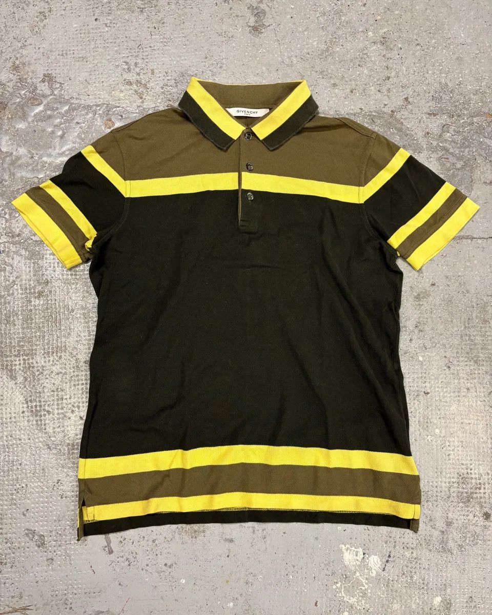 Givenchy SS2017 Givenchy Yellow & Brown Harmony Polo Size US S / EU 44-46 / 1 - 1 Thumbnail