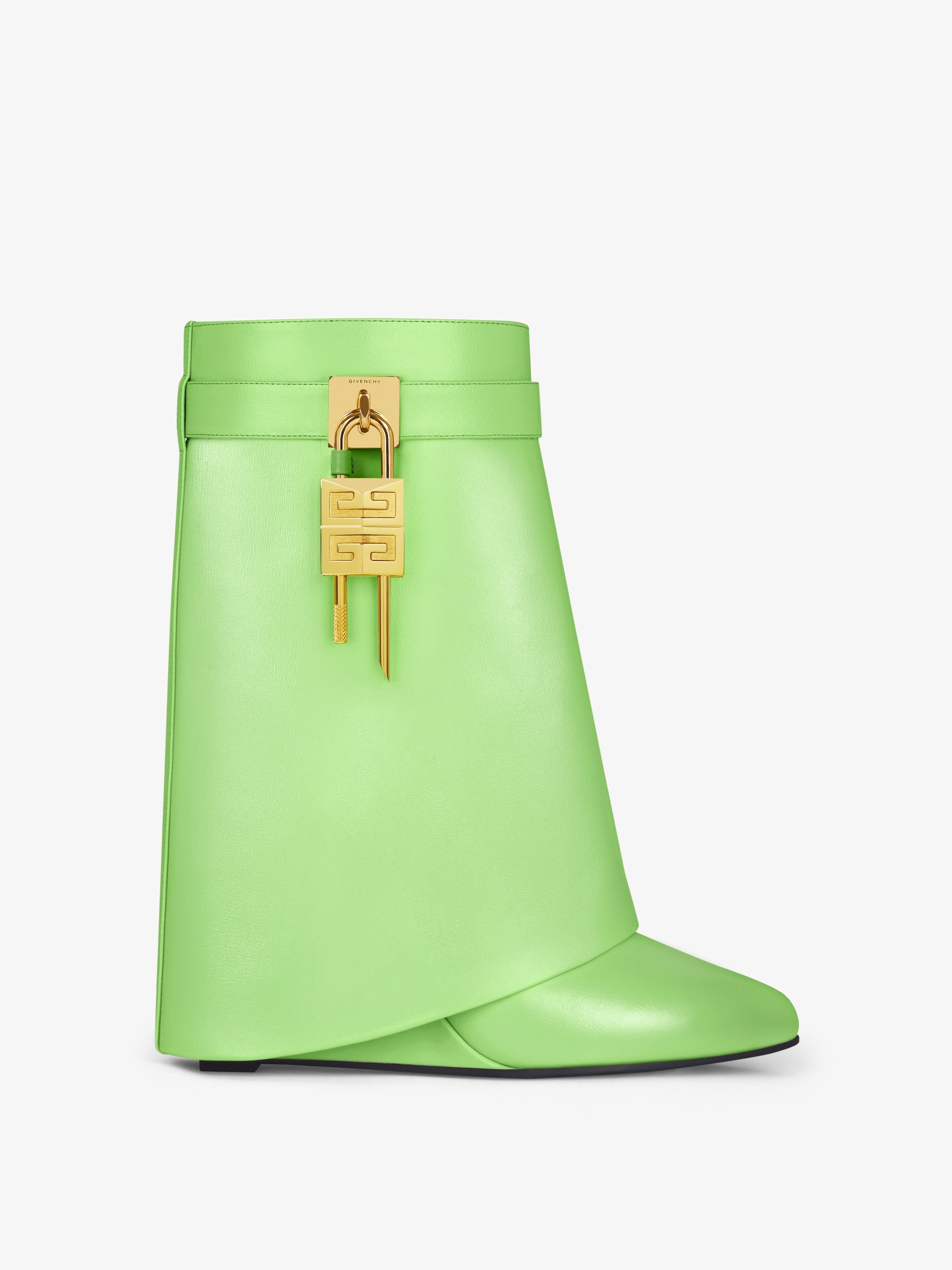 Givenchy o1srvl11e0525 Shark Lock Boots 90mm in Mint Green Size US 9.5 / IT 39.5 - 1 Thumbnail
