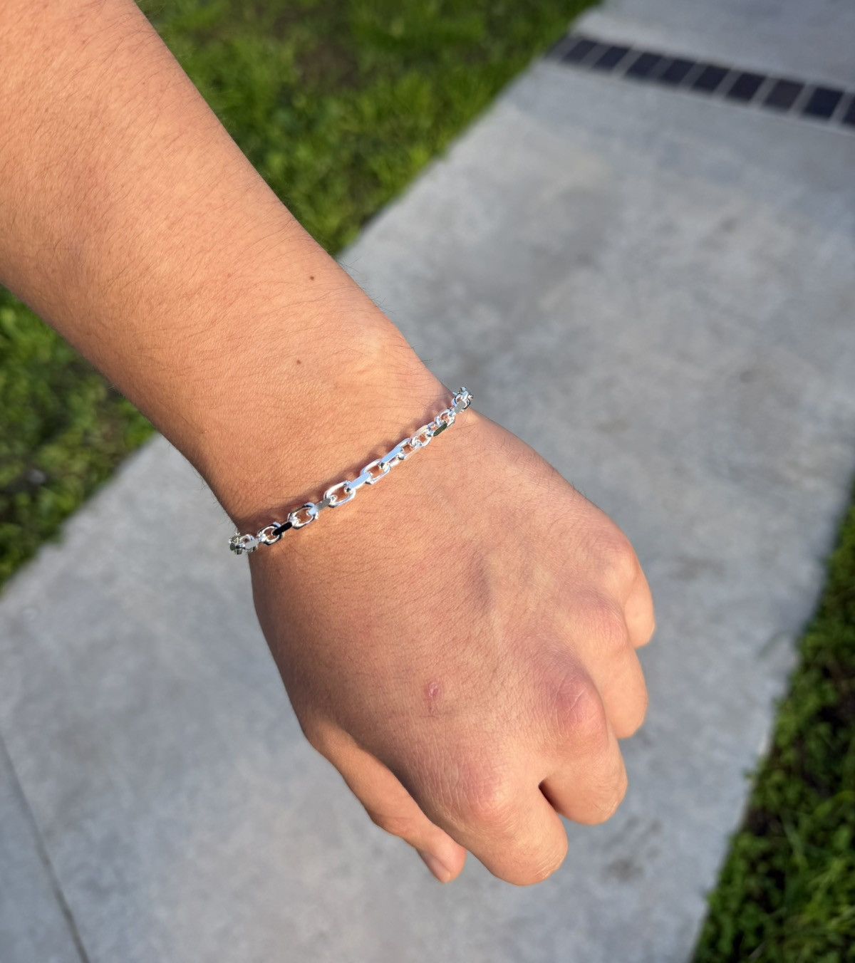 Sterling Silver Sterling silver anchor link bracelet 8” Size ONE SIZE - 3 Thumbnail