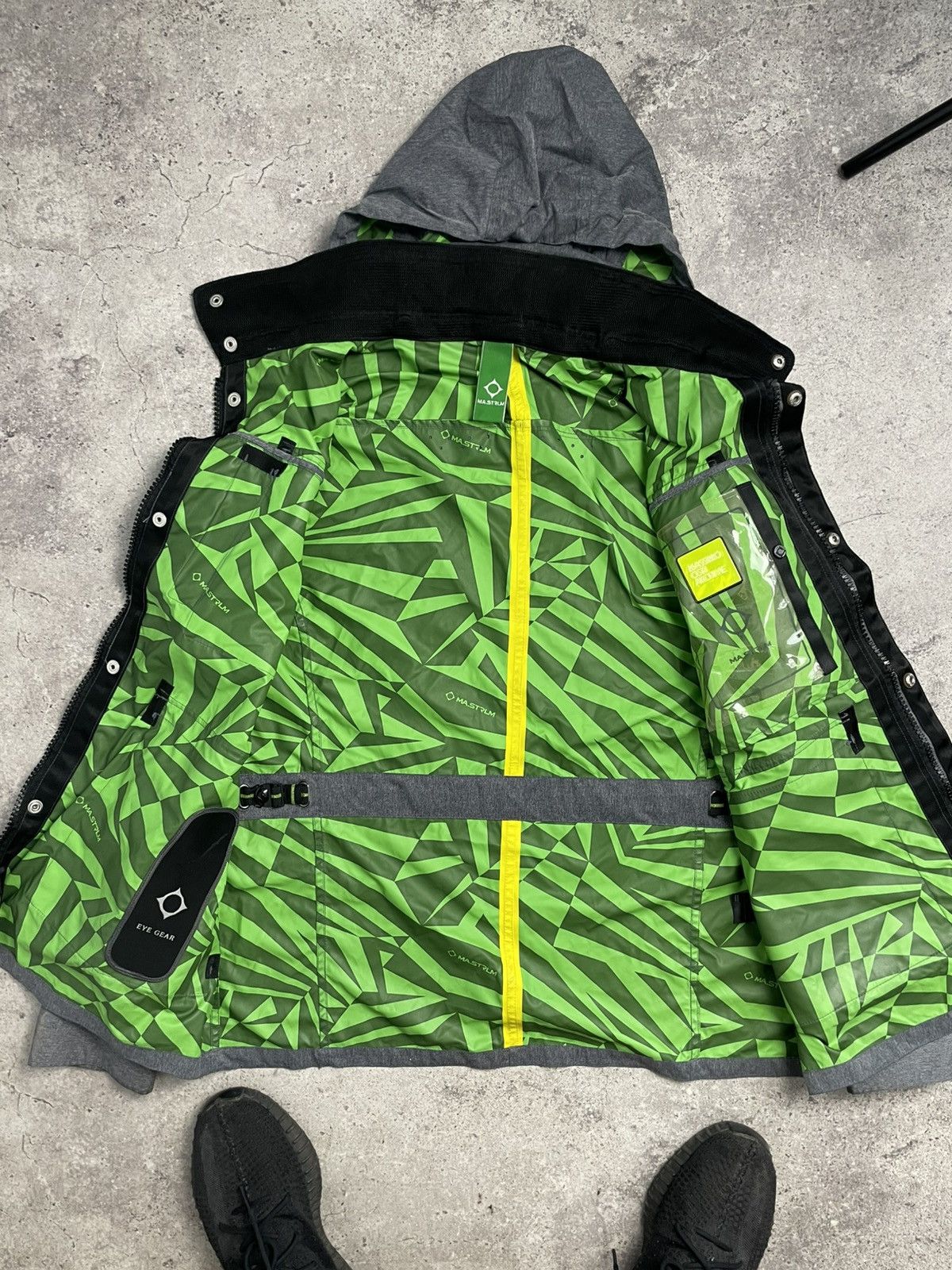 MA.STRUM × Massimo Osti RARE! Ma.Strum Torch Jacket Hooded Gray Shimmer Size US XL / EU 56 / 4 - 12 Thumbnail