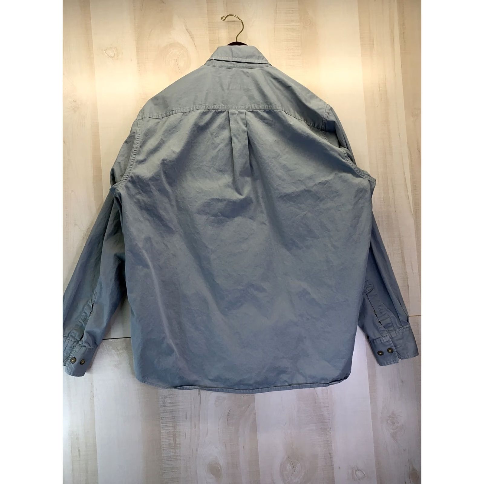 Eddie Bauer VINTAGE? No -> Eddie Bauer Men’s Button-Up Shirt L Blue Long Sleeve Solid Casual Travel Size US L / EU 52-54 / 3 - 7 Thumbnail