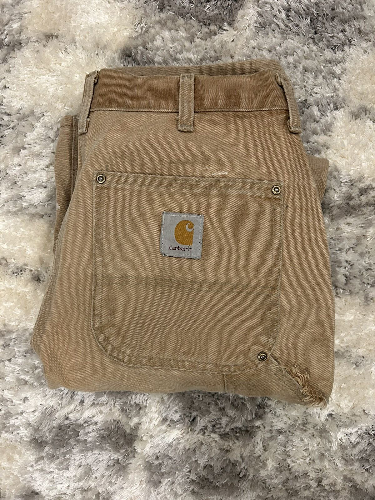 Carhartt Carhartt Tan Khaki Workwear Pants Size US 32 / EU 48 - 1 Thumbnail