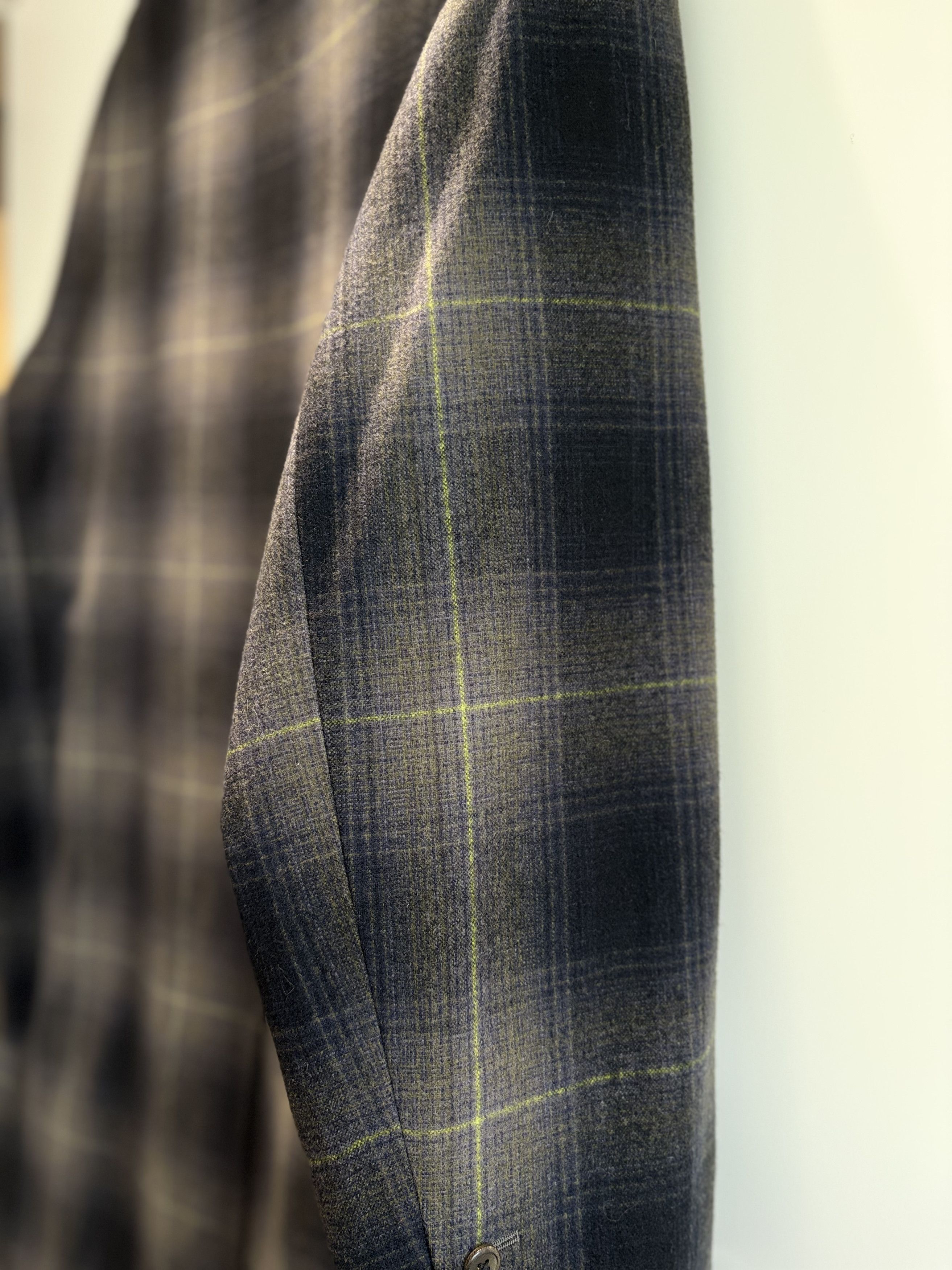 Lad Musician LAD MUSICIAN 17AW Melton Ombre Check Big Chester Coat - 46 Size US M / EU 48-50 / 2 - 6 Thumbnail