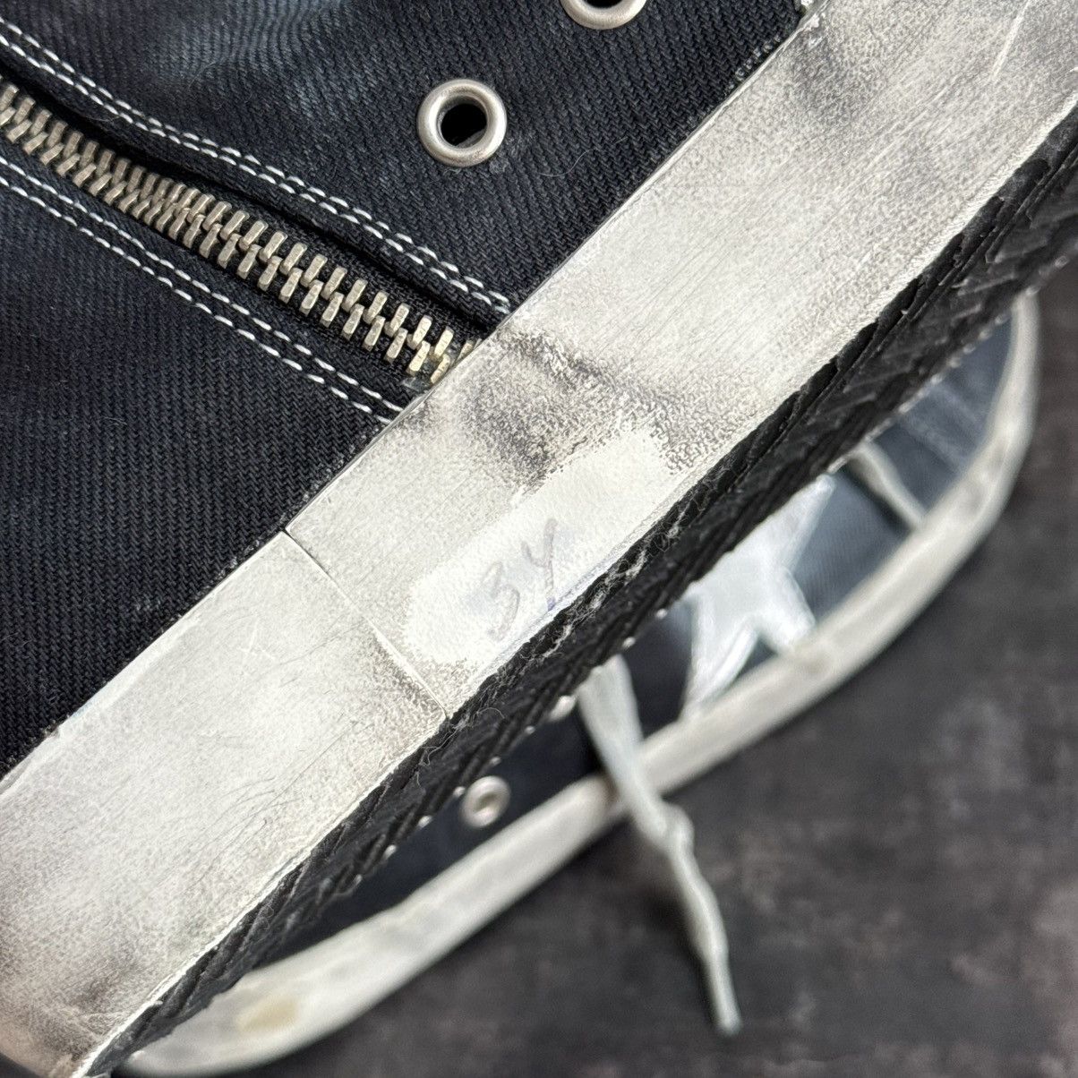 Golden Goose Golden Goose Francy Distressed Navy Denim High-Top Sneakers Size US 9 / IT 39 - 8 Thumbnail