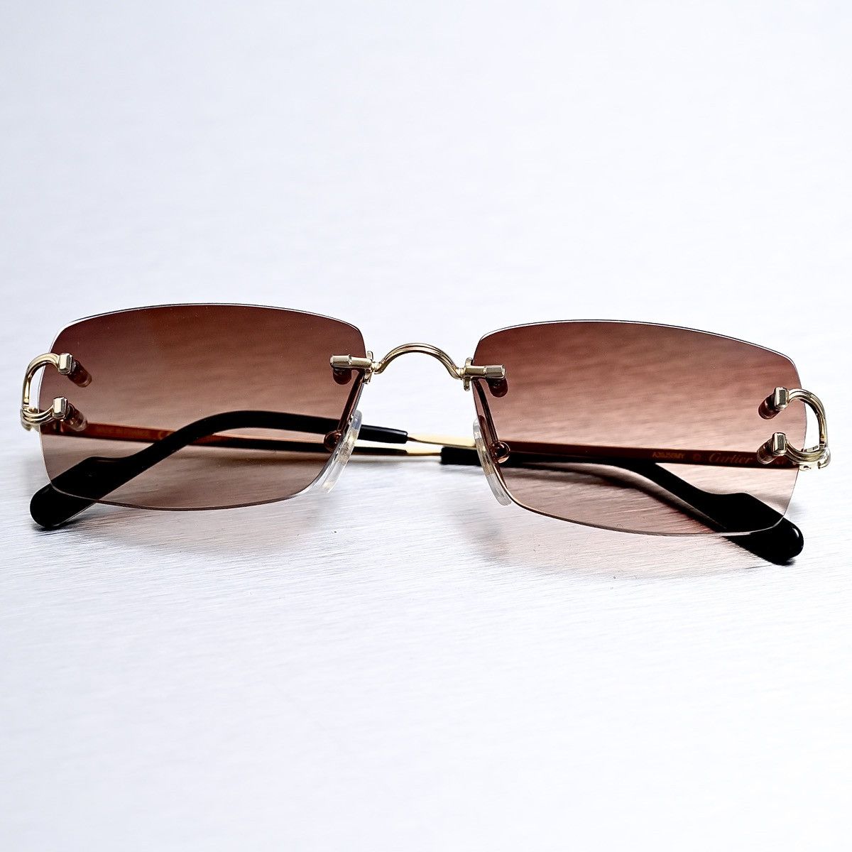 Cartier CARTIER CT0563O 001 CHOCOLATE BOY SUNGLASSES Size ONE SIZE - 8 Thumbnail