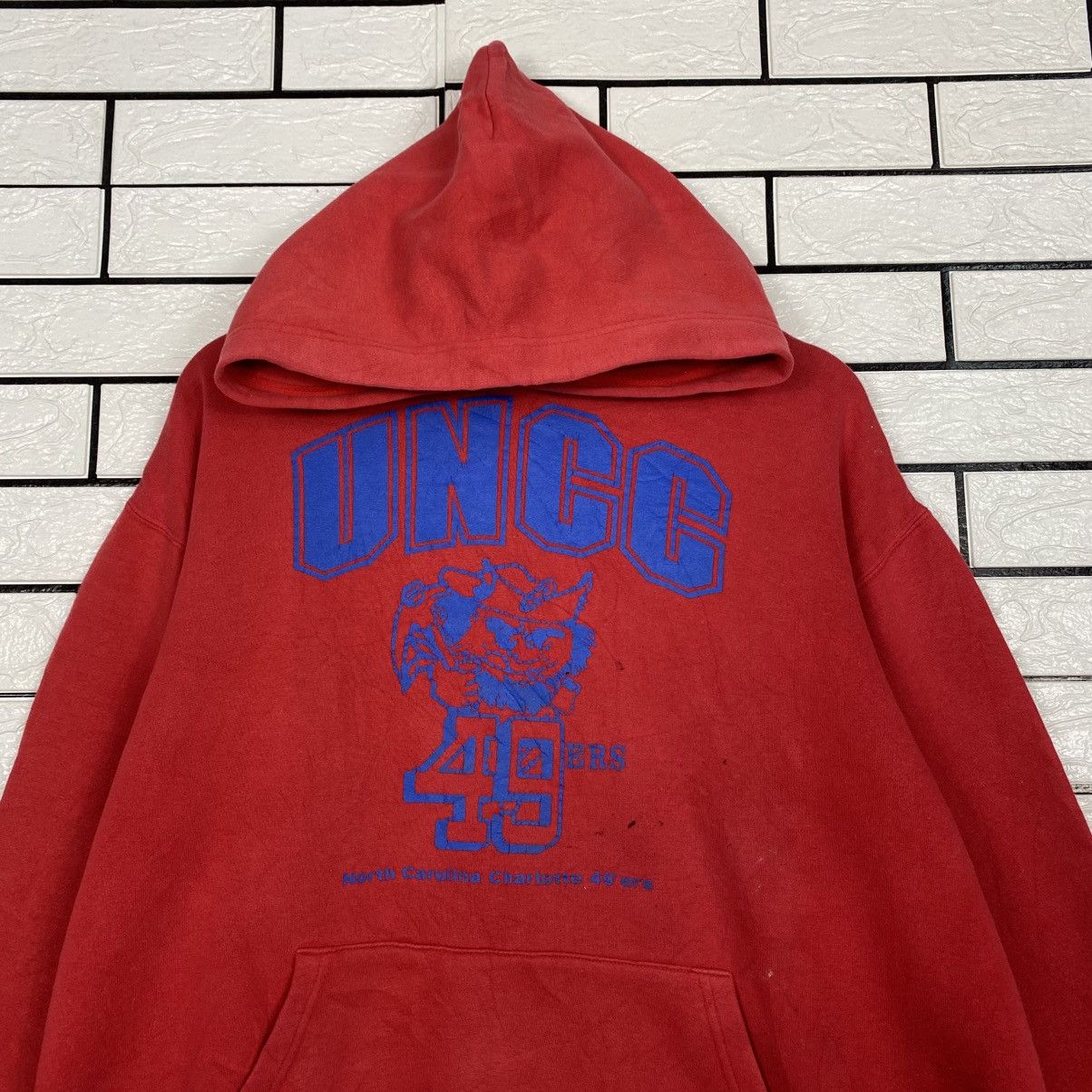 Japanese Brand Vintage Hoodie Pull Over Sportswear UNCC 49 Ears Size US L / EU 52-54 / 3 - 4 Thumbnail