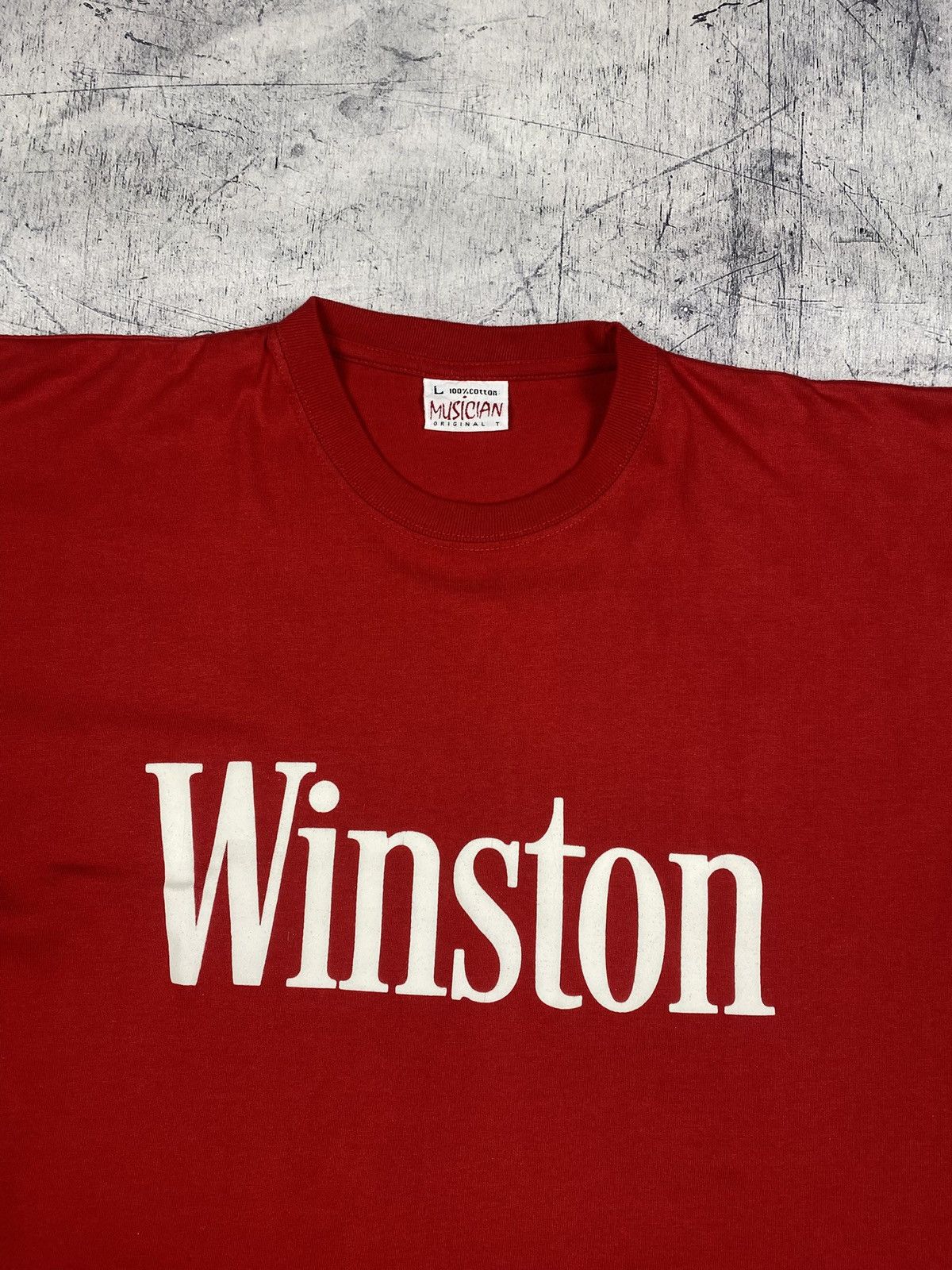 Other Vintage Winston Cigarettes Promo T-Shirt Double Sided Print Size US L / EU 52-54 / 3 - 5 Thumbnail